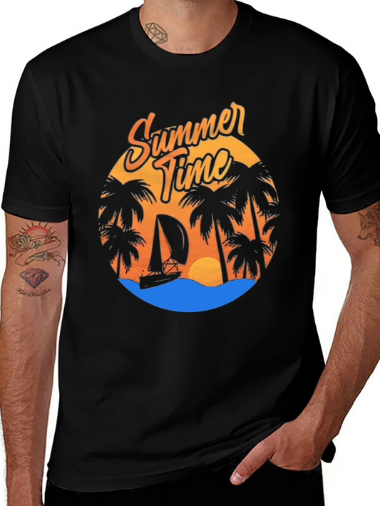 Summer Time Graphic Tee - Beach Vibes T-Shirt
