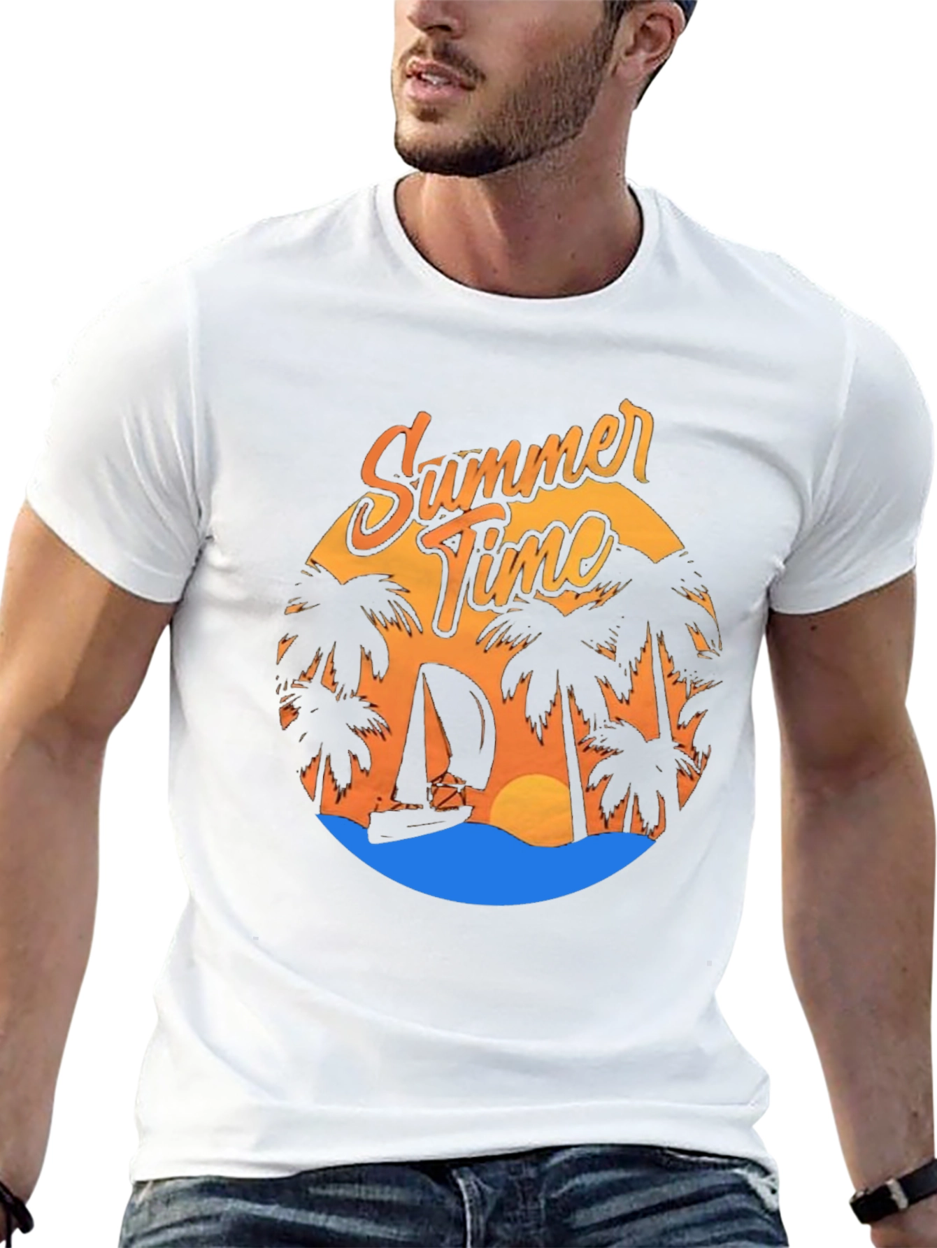 Summer Time Graphic Tee - Beach Vibes T-Shirt