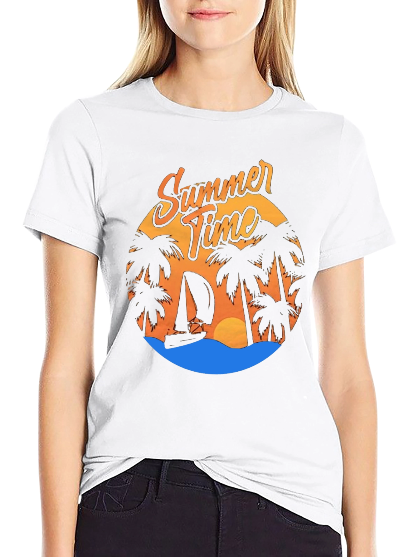 Summer Time Graphic Tee - Beach Vibes T-Shirt
