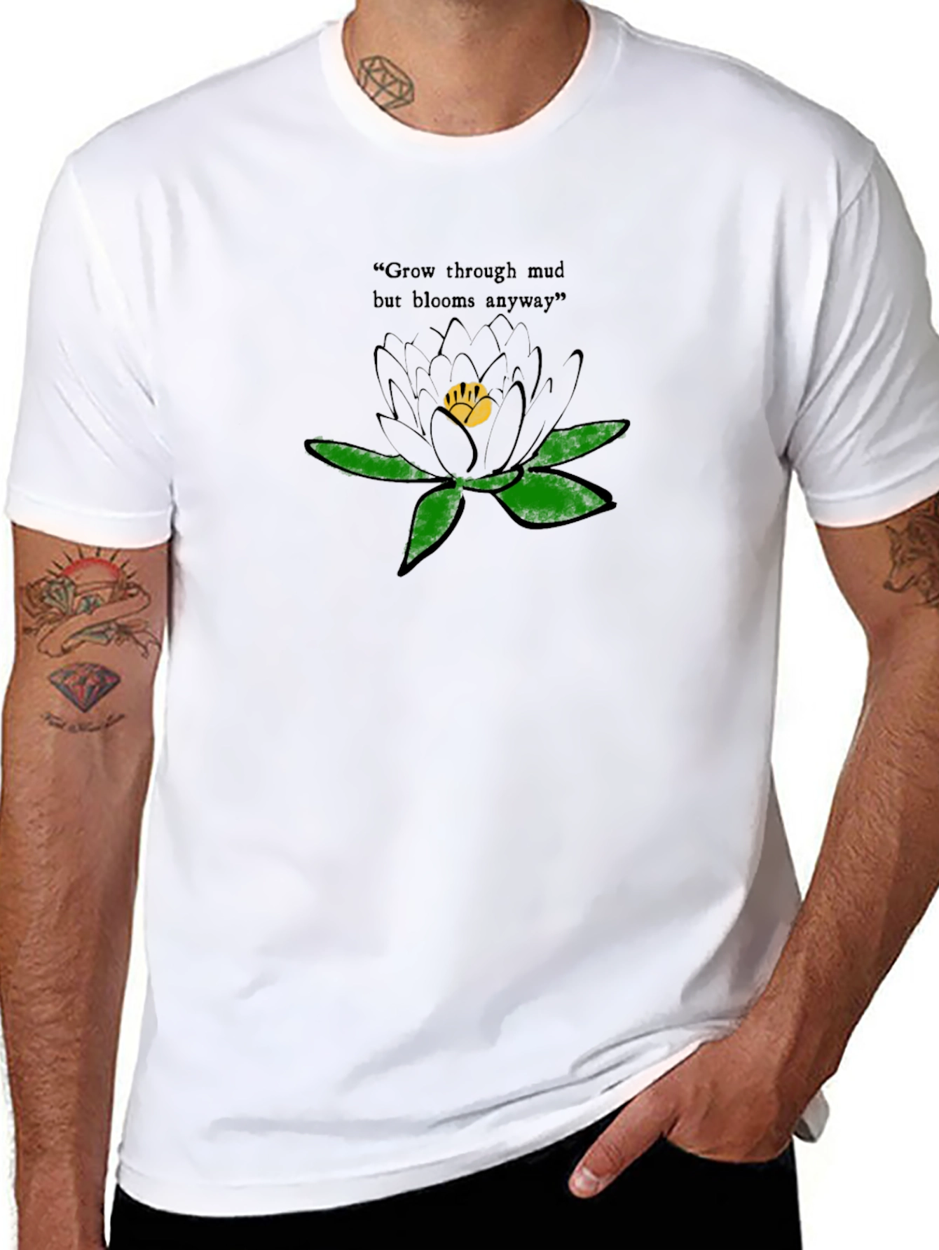 Floral Graphic T-Shirt - Grow Through Mud