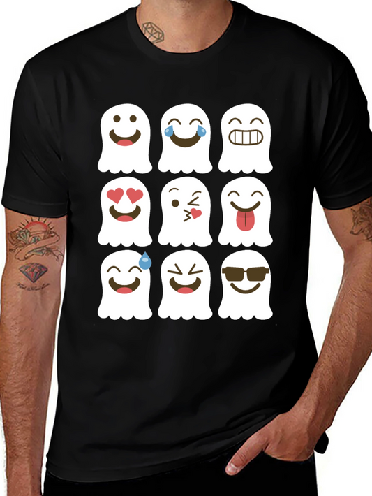 Emoji Ghost T-Shirt - Spooky Fun!