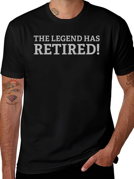 The Legend Has Retired Black T-Shirt