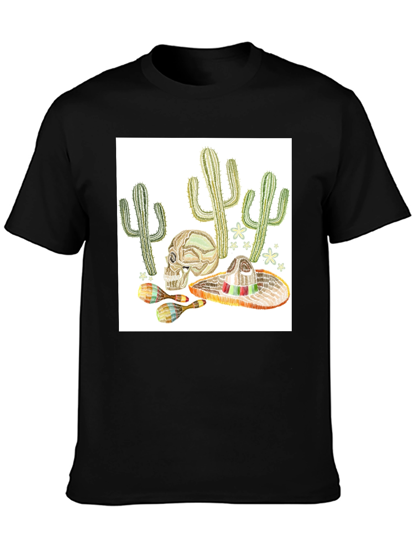 Cactus Skull Sombrero T-Shirt