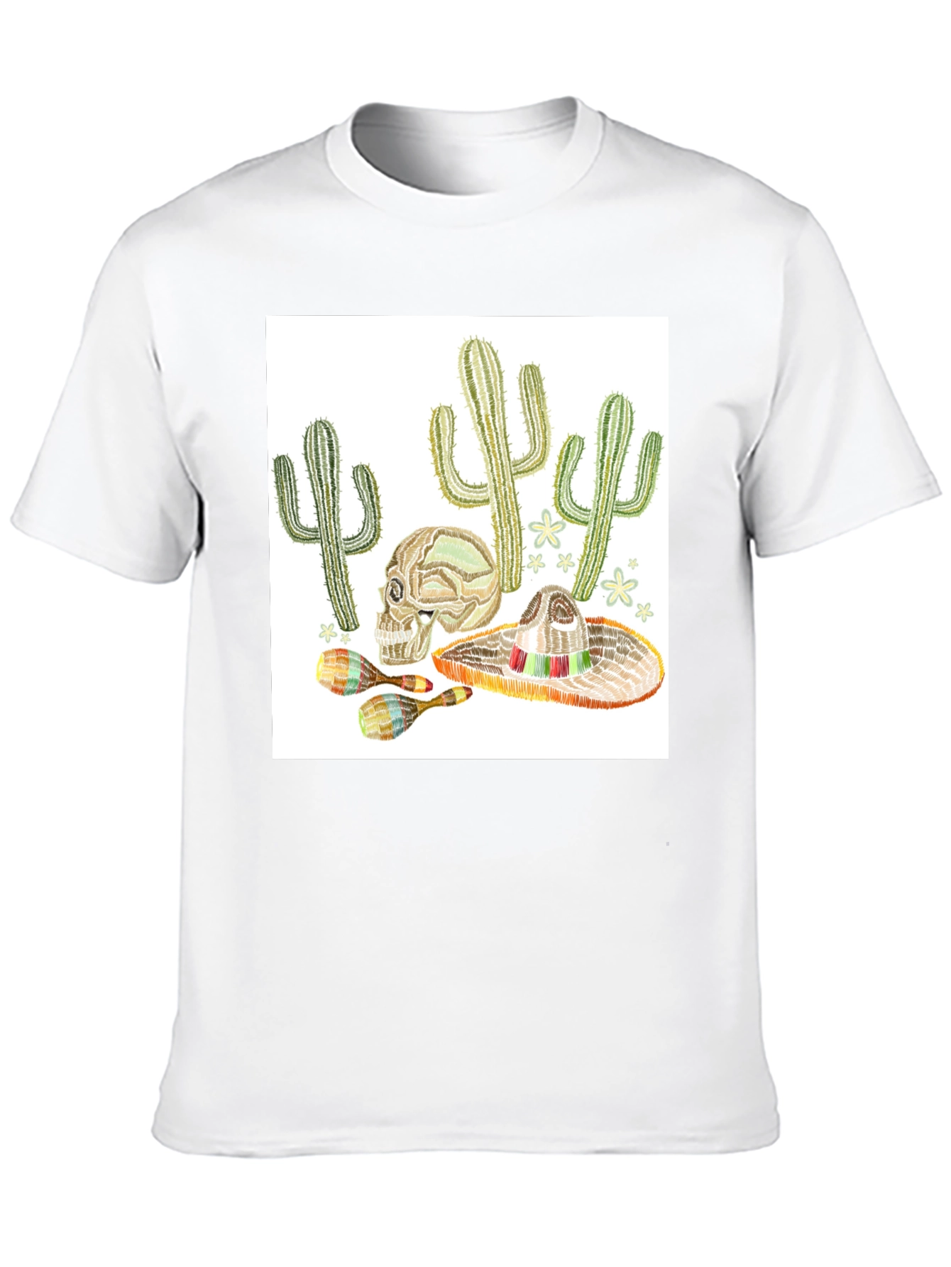Cactus Skull Sombrero T-Shirt