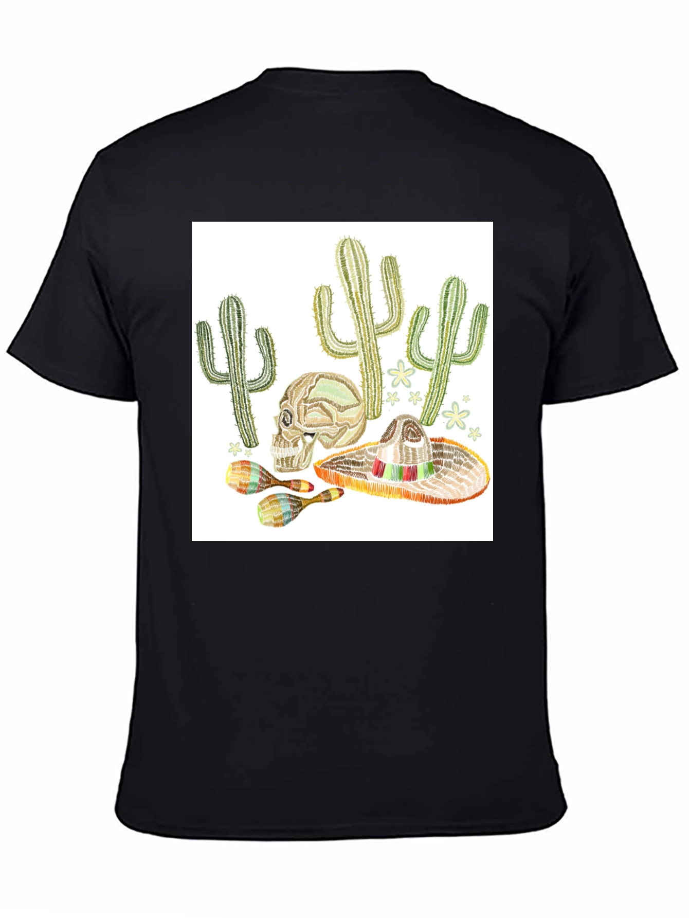 Cactus Skull Sombrero T-Shirt