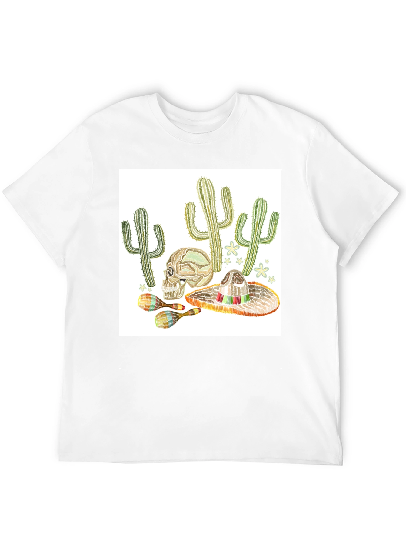 Cactus Skull Sombrero T-Shirt