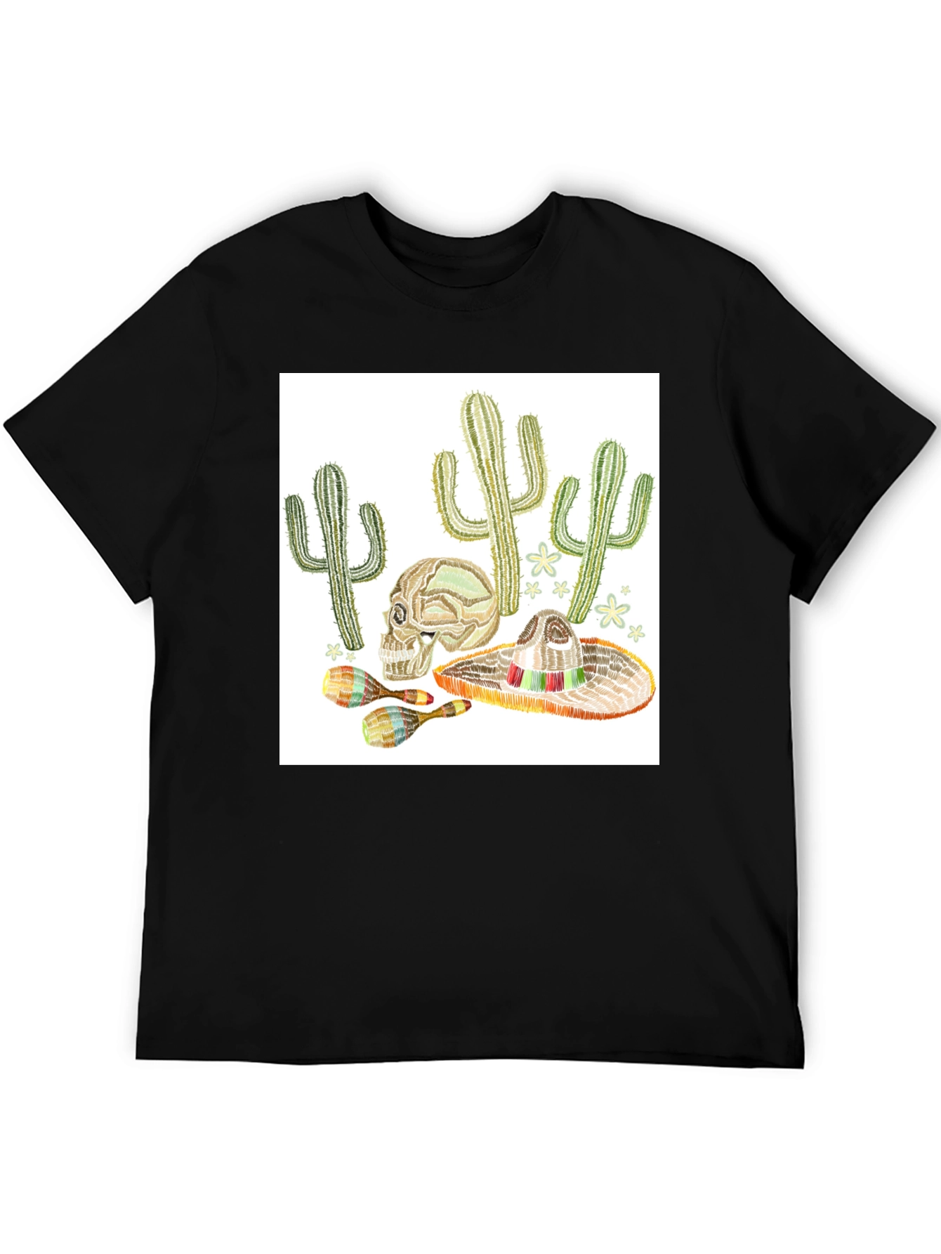 Cactus Skull Sombrero T-Shirt
