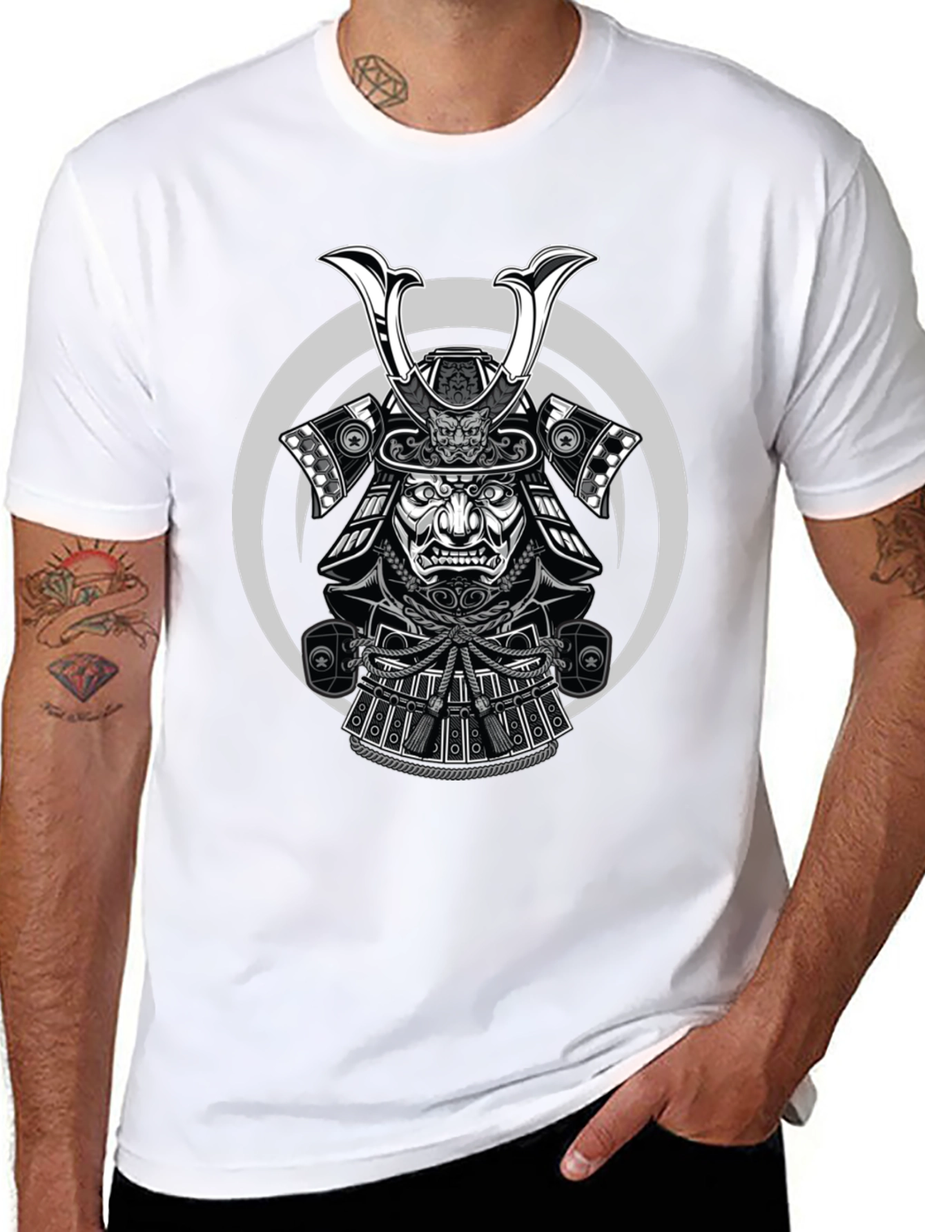 Samurai Graphic T-Shirt - Black