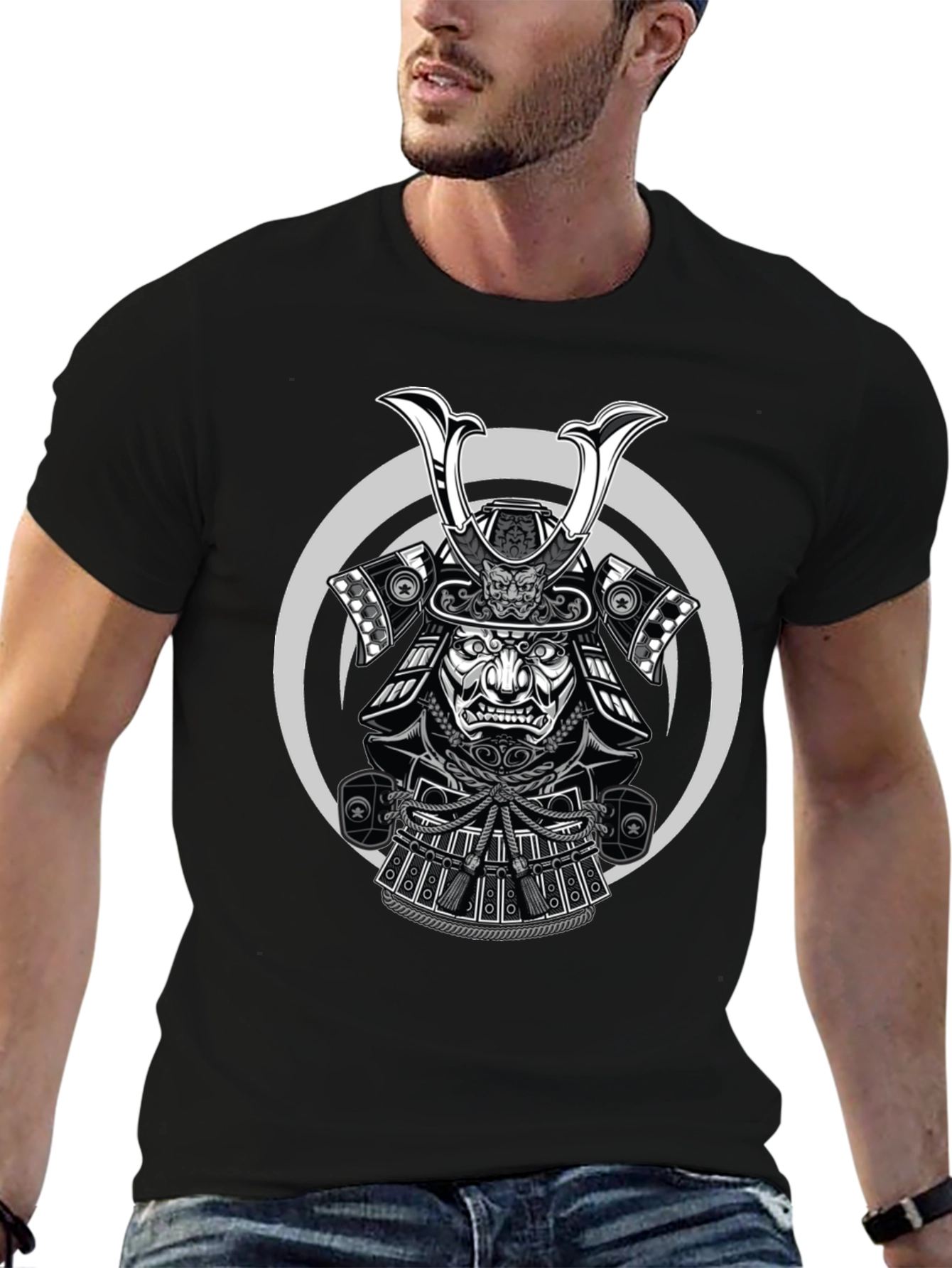 Samurai Graphic T-Shirt - Black