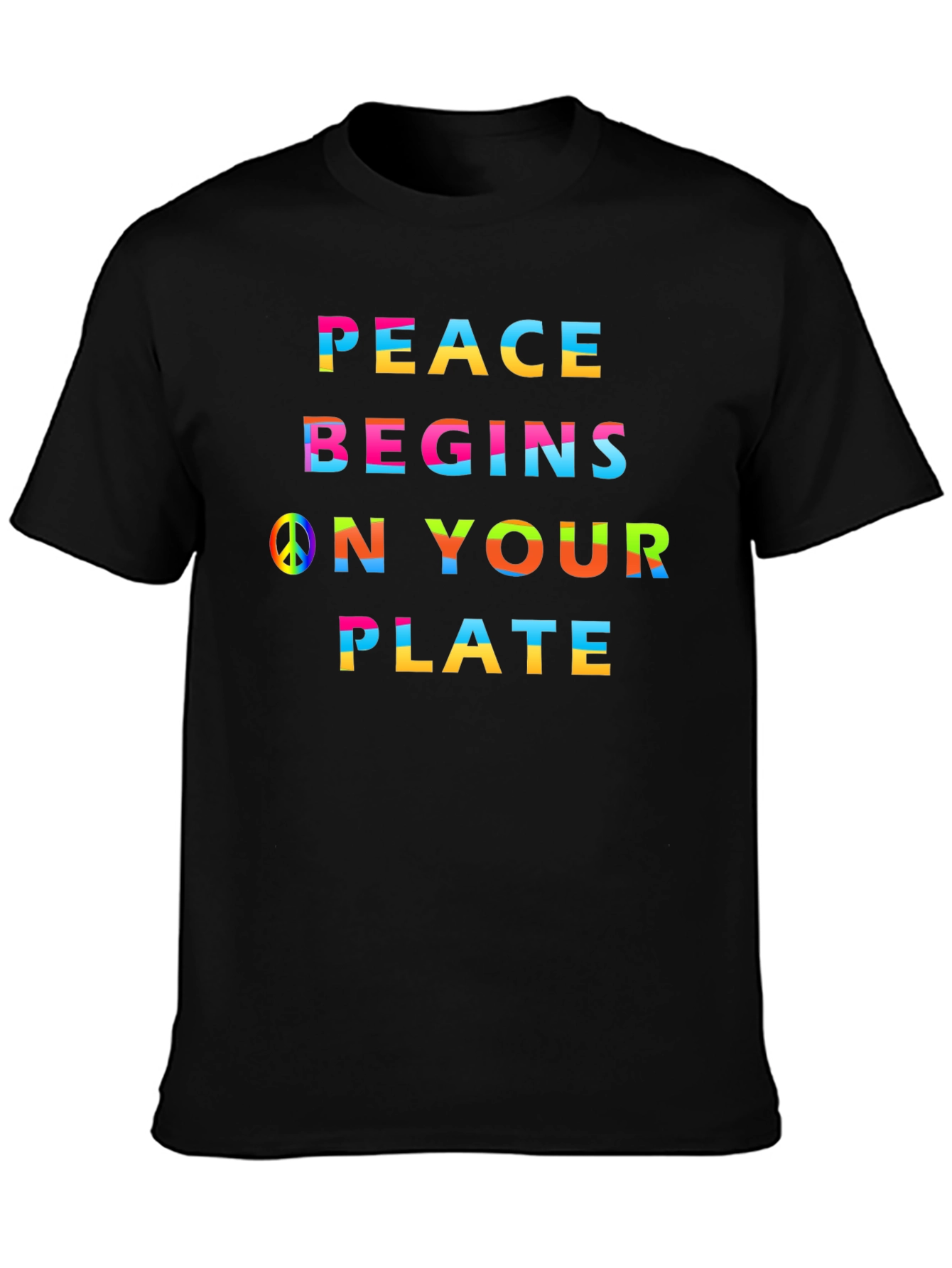 Peace Begins On Your Plate Graphic Tee