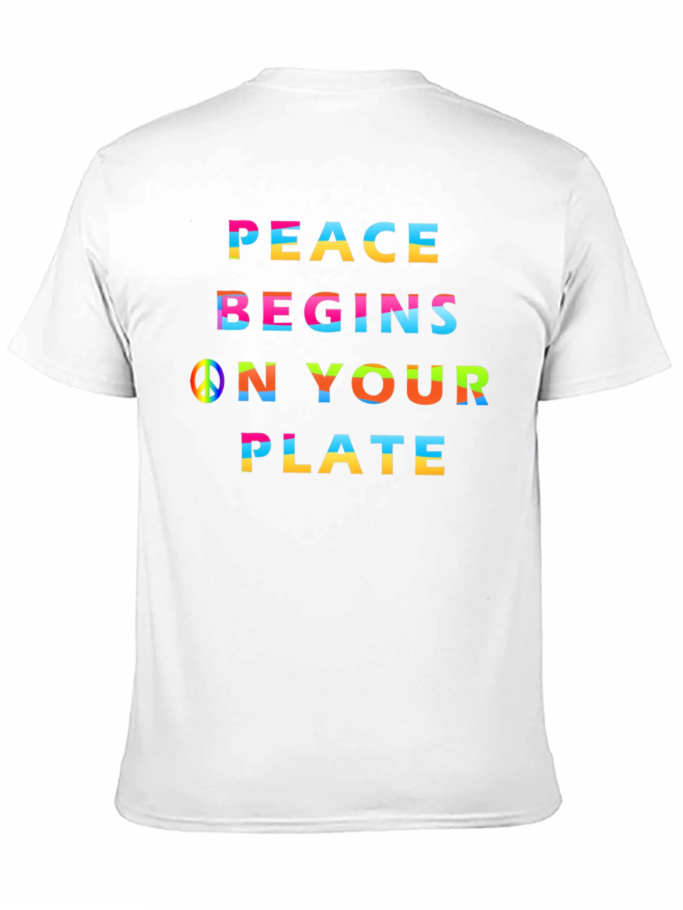 Peace Begins On Your Plate Graphic Tee