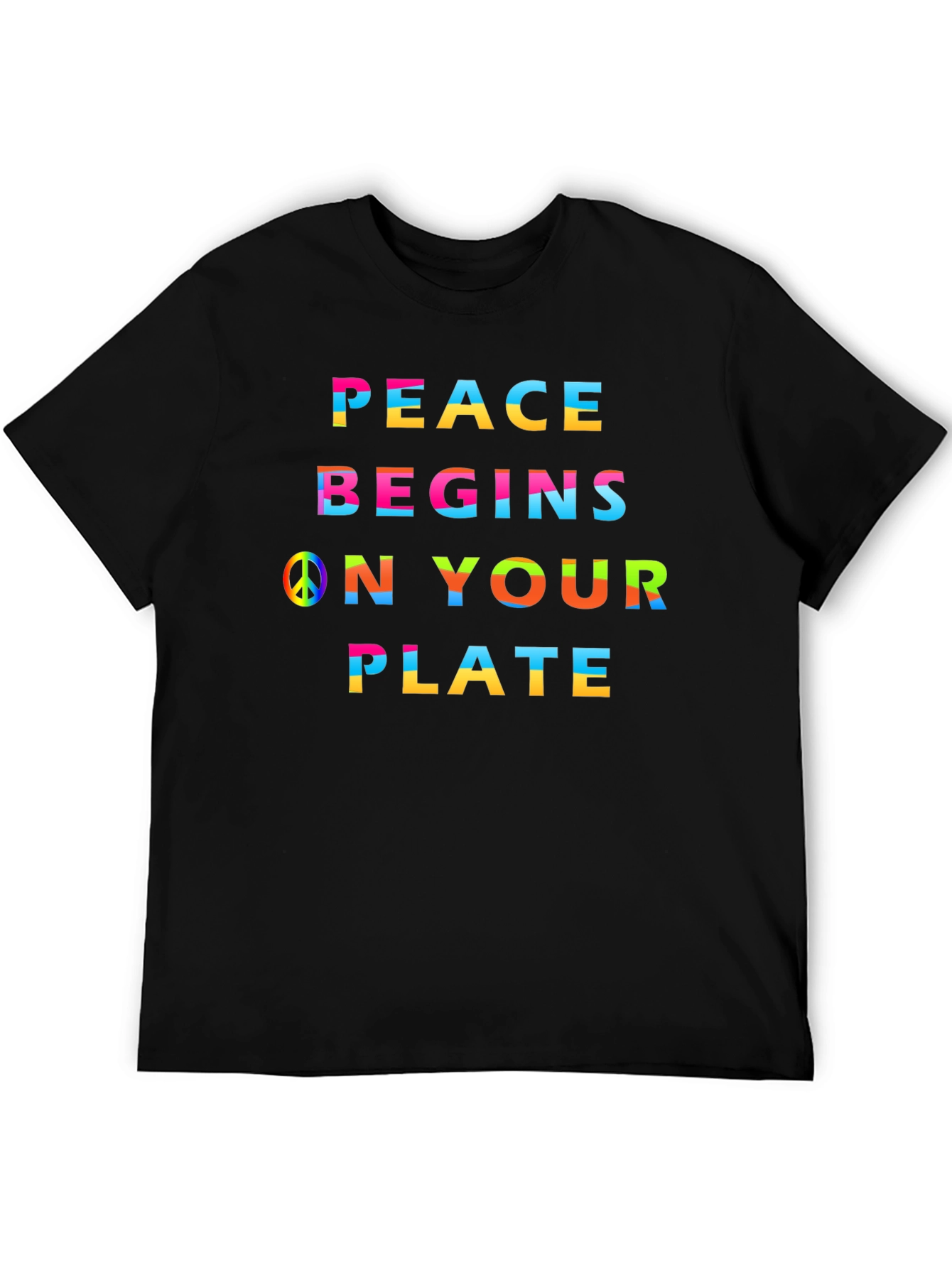 Peace Begins On Your Plate Graphic Tee