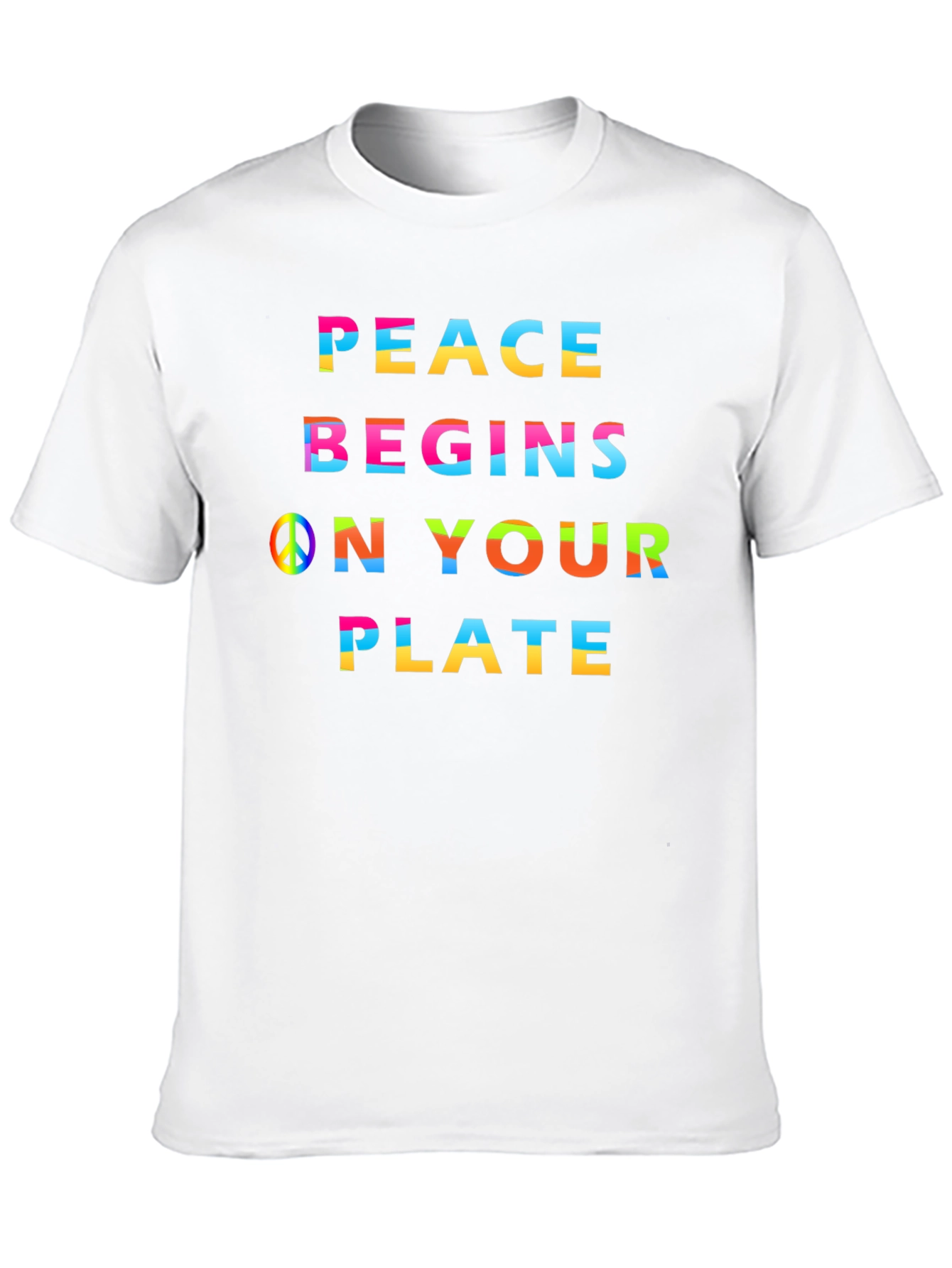Peace Begins On Your Plate Graphic Tee