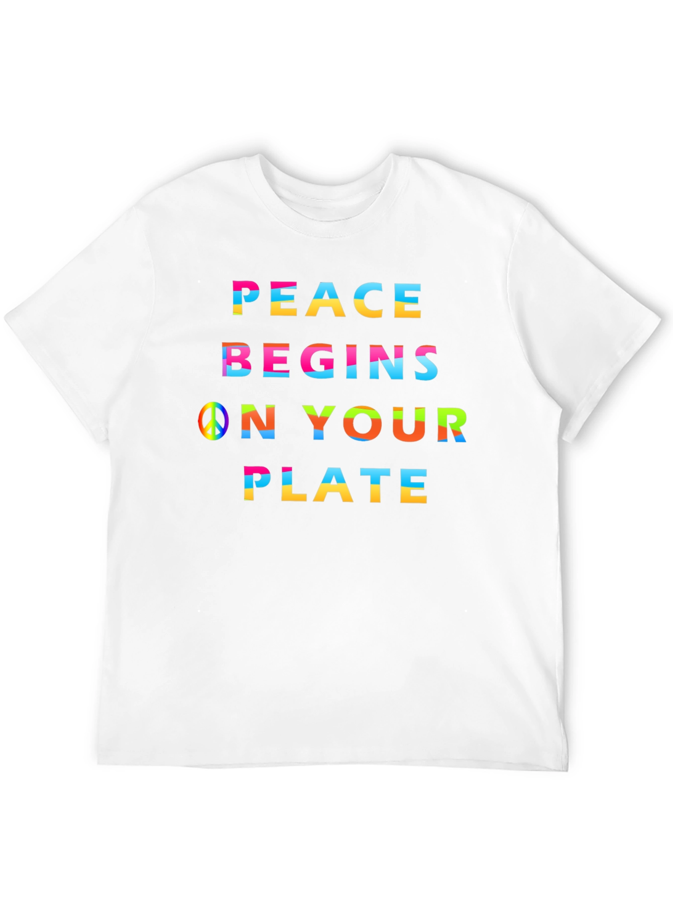 Peace Begins On Your Plate Graphic Tee