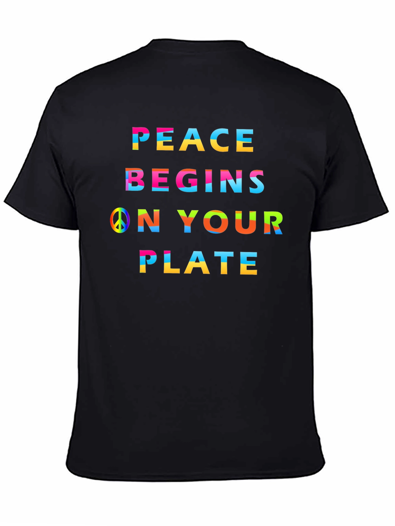 Peace Begins On Your Plate Graphic Tee