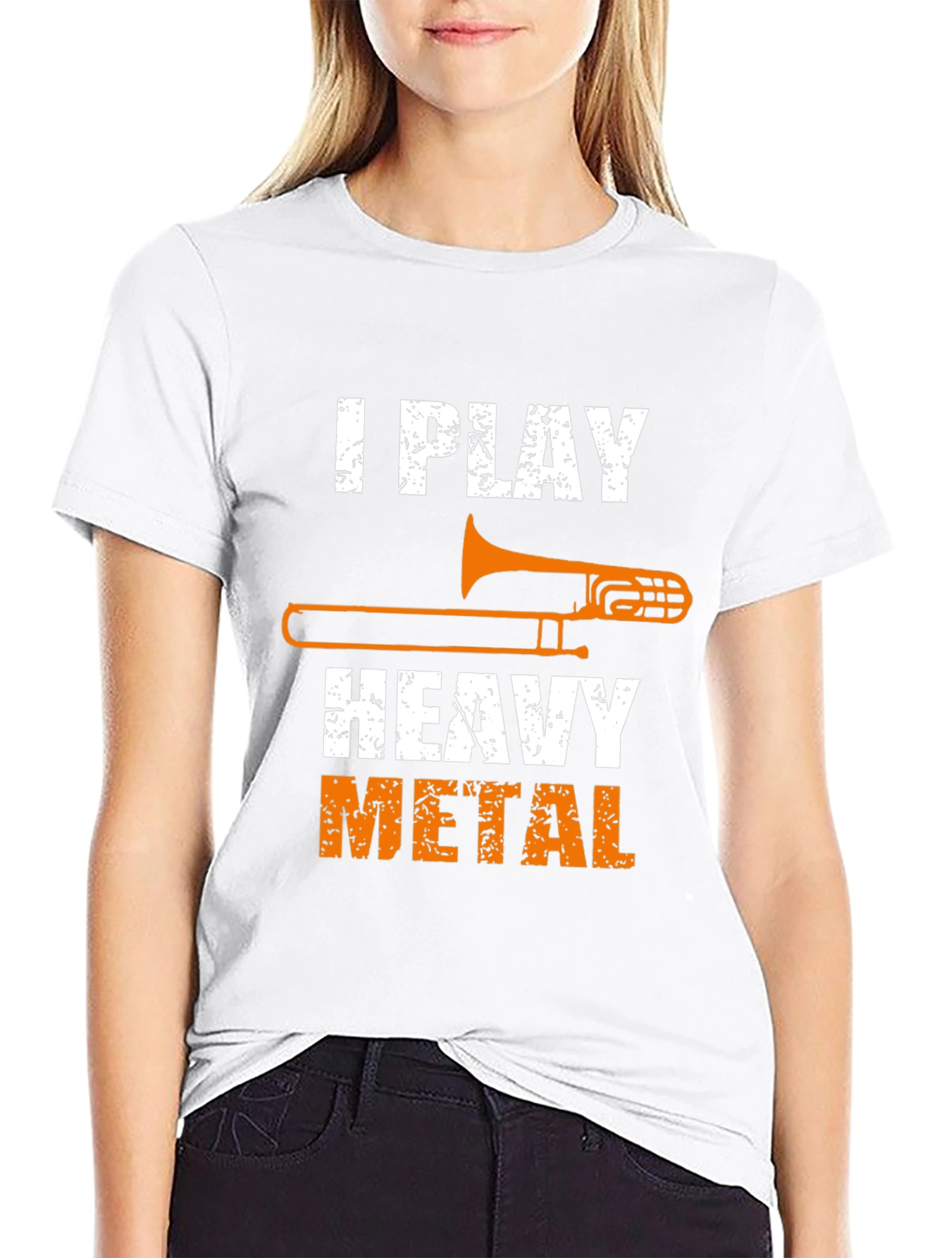 I Play Heavy Metal Trombone T-Shirt