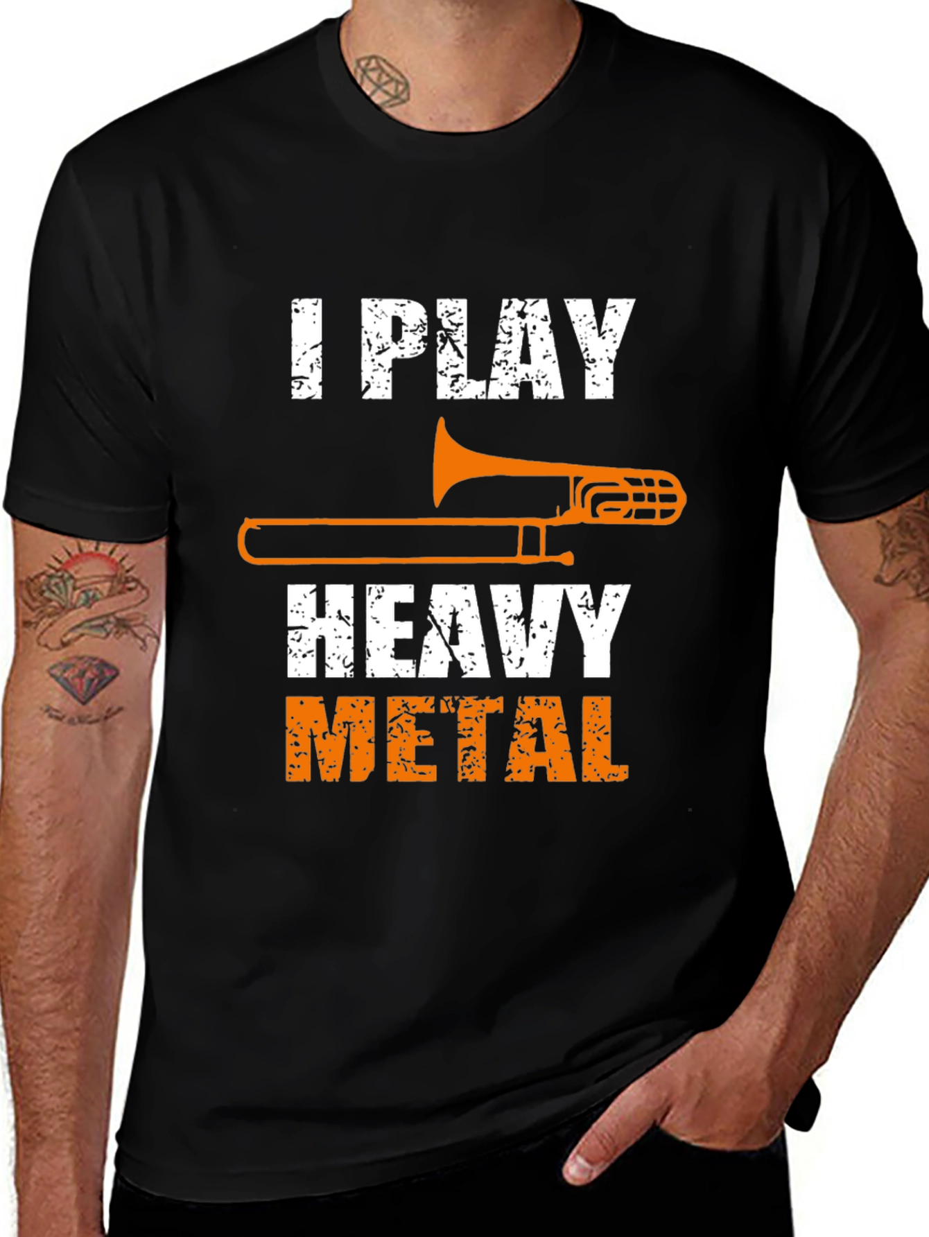 I Play Heavy Metal Trombone T-Shirt