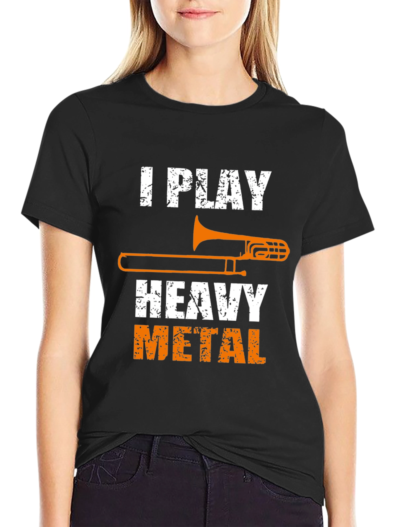 I Play Heavy Metal Trombone T-Shirt