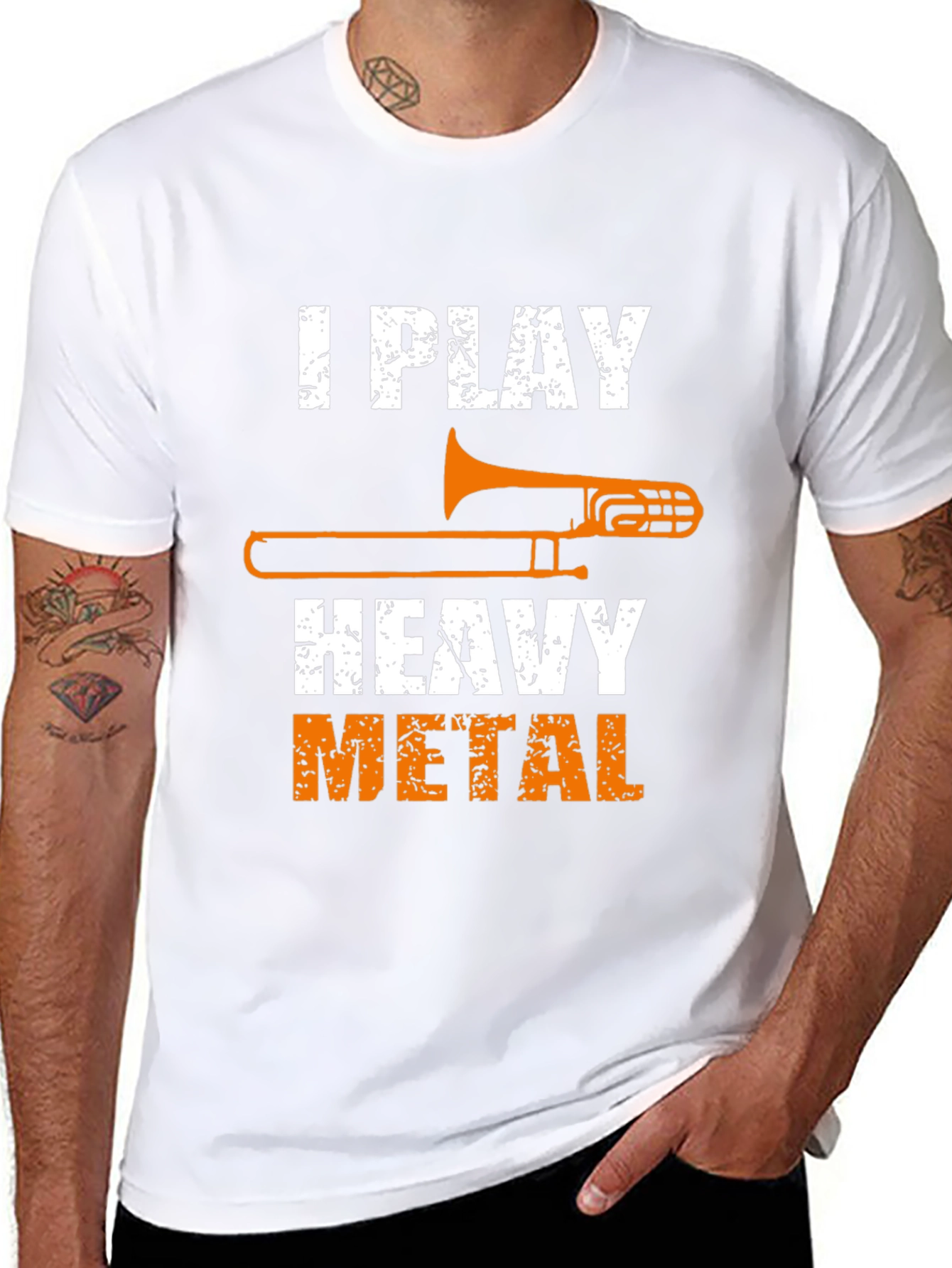 I Play Heavy Metal Trombone T-Shirt