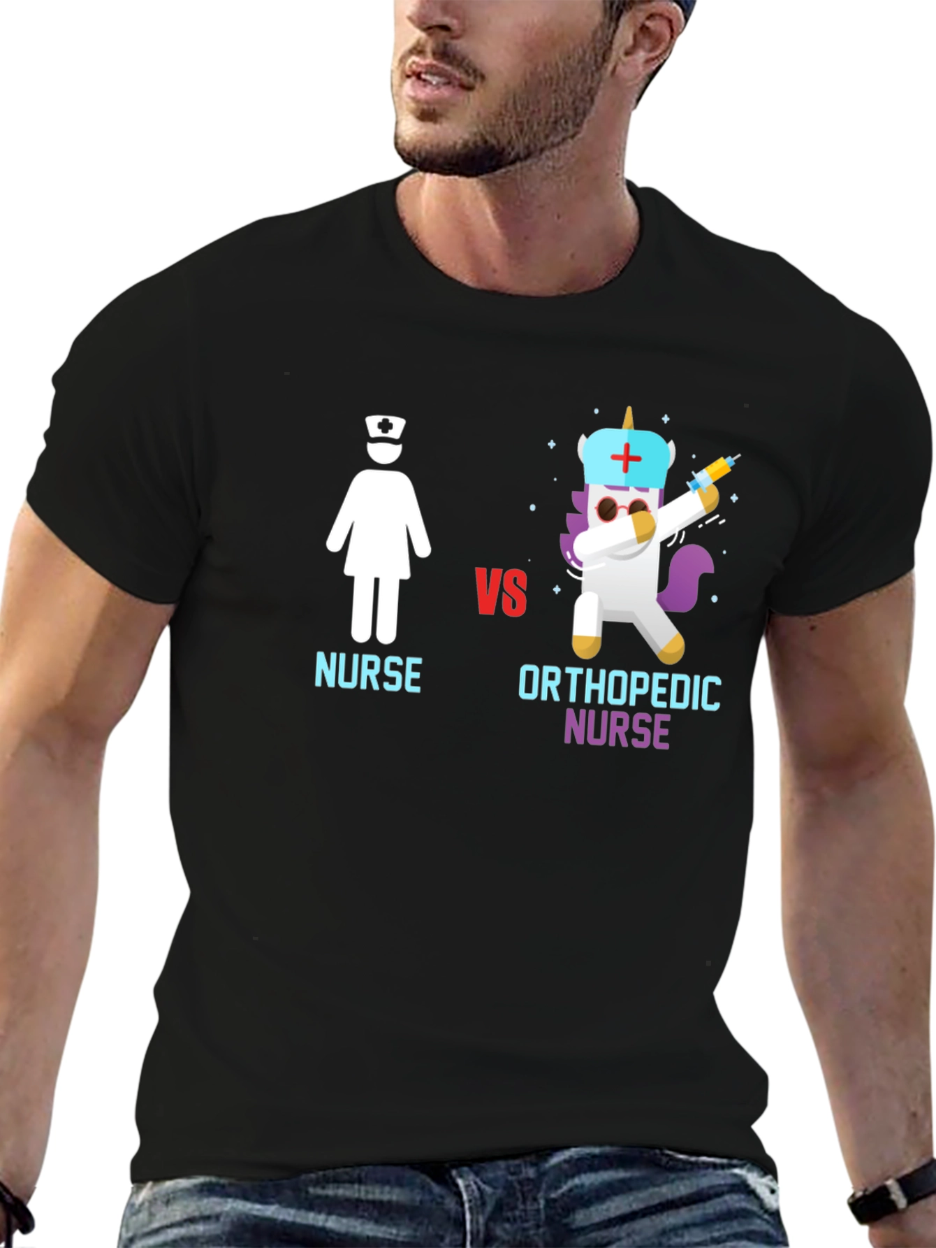 Nurse vs Orthopedic Nurse Graphic T-Shirt