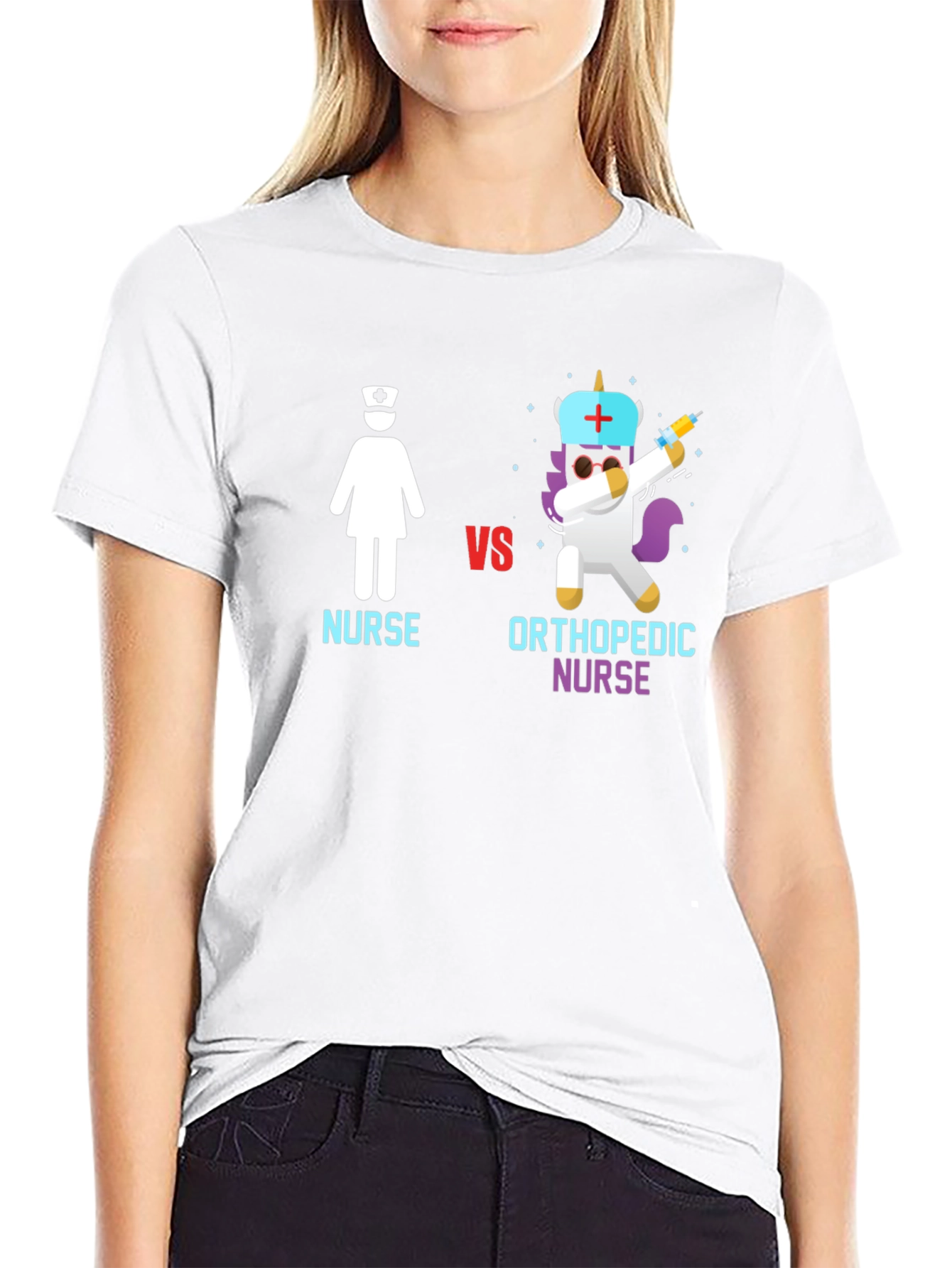 Nurse vs Orthopedic Nurse Graphic T-Shirt