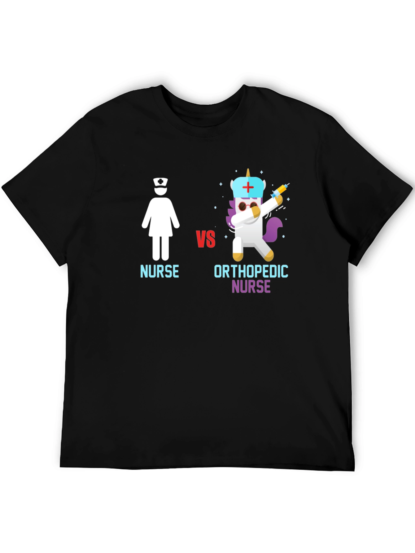 Nurse vs Orthopedic Nurse Graphic T-Shirt