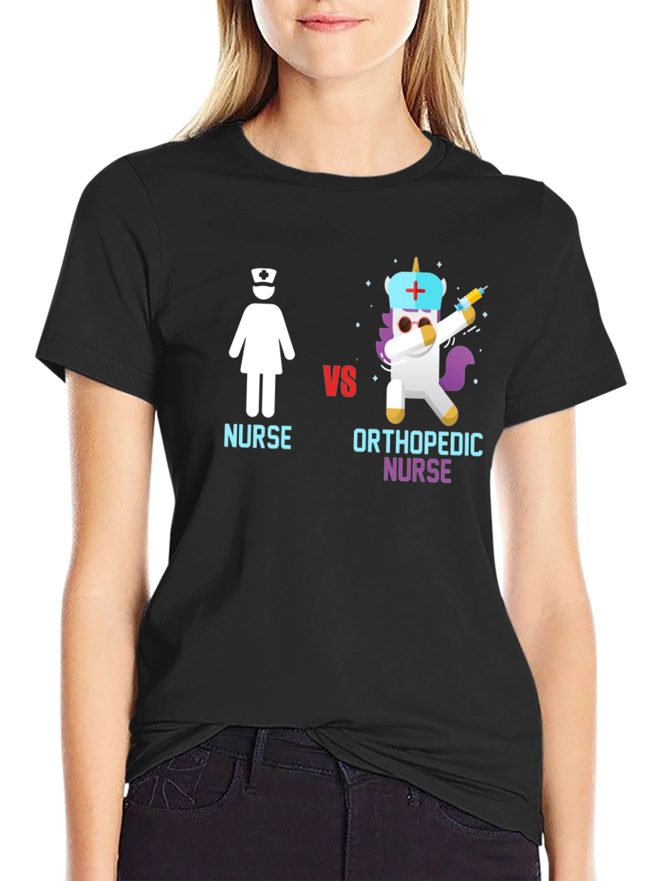 Nurse vs Orthopedic Nurse Graphic T-Shirt