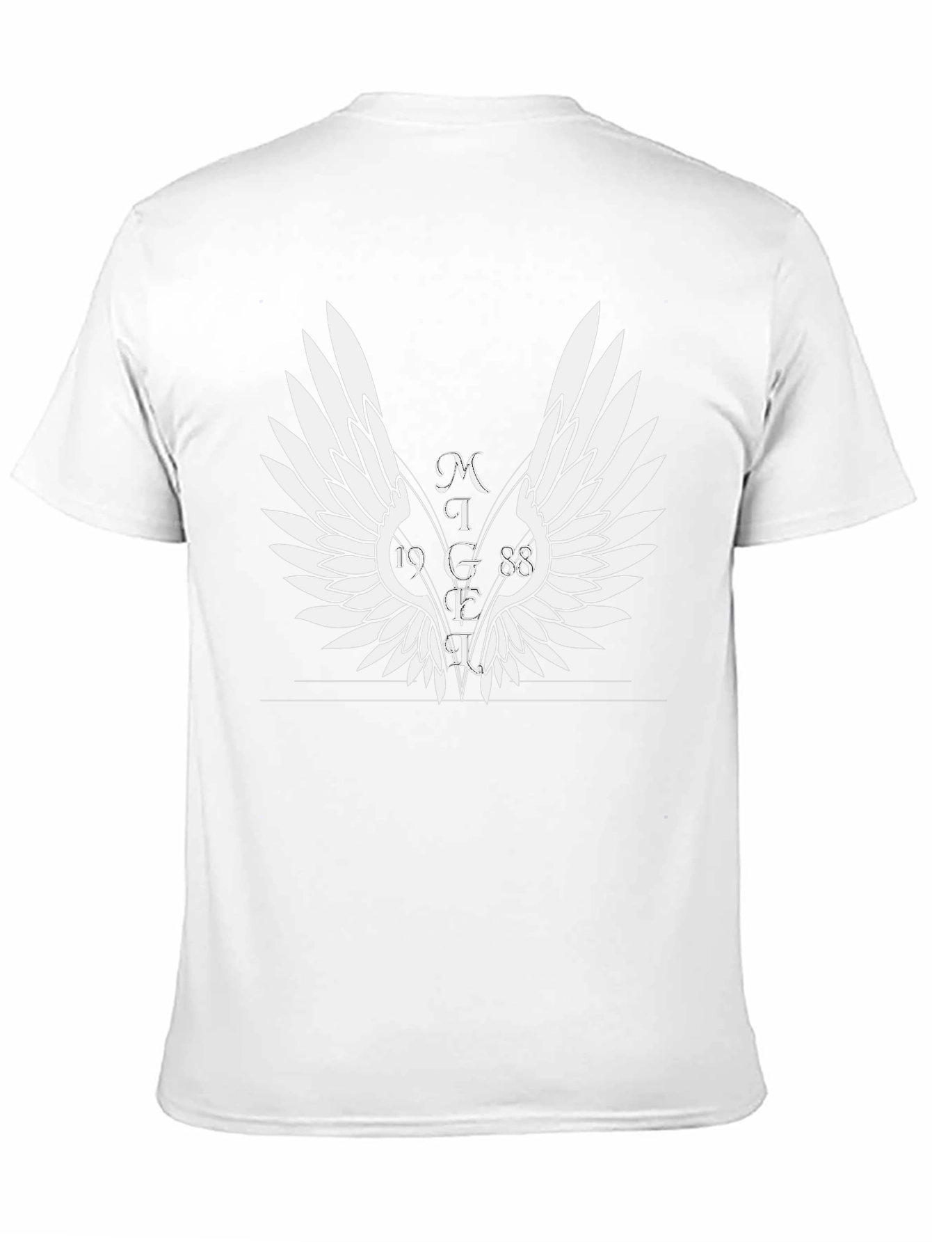 Winged Graphic T-Shirt - Black Cotton Tee