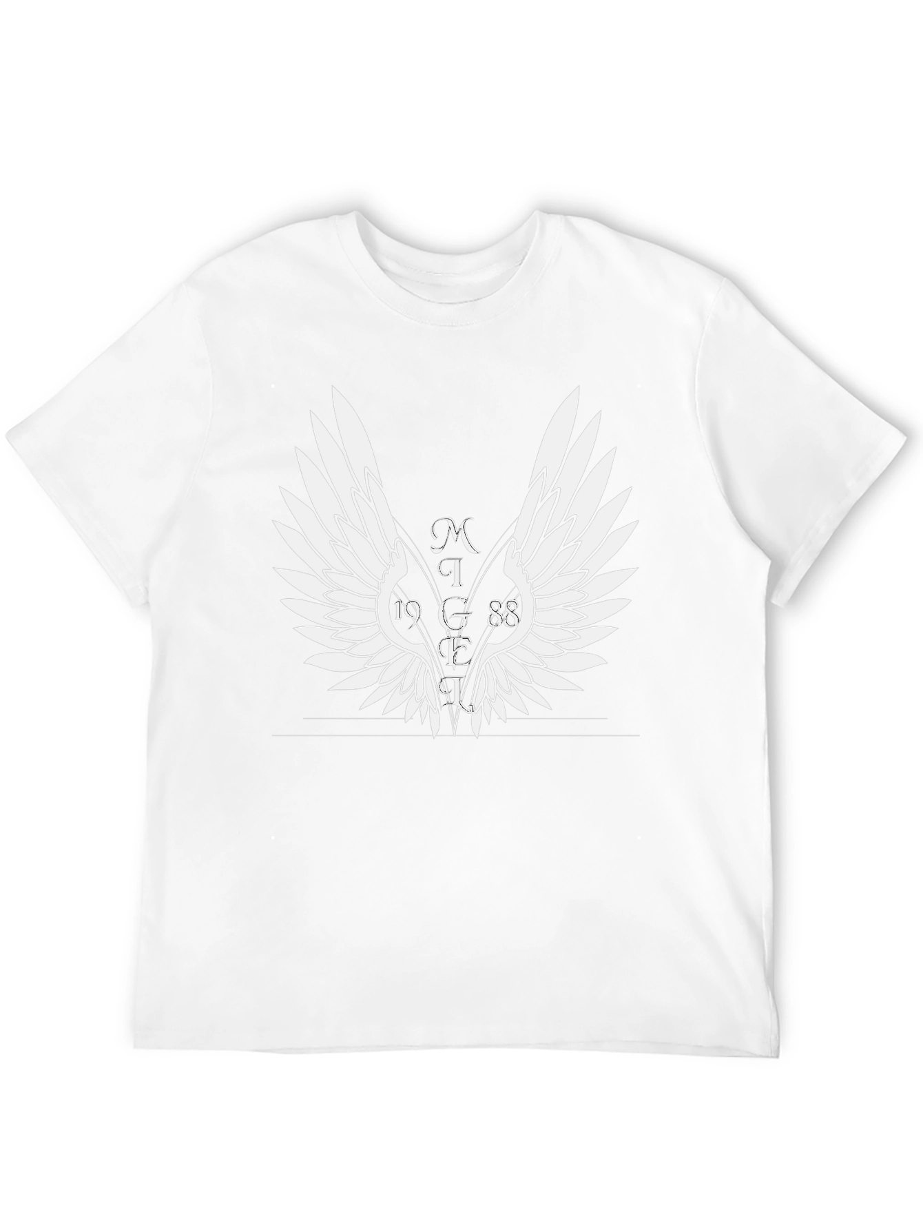 Winged Graphic T-Shirt - Black Cotton Tee