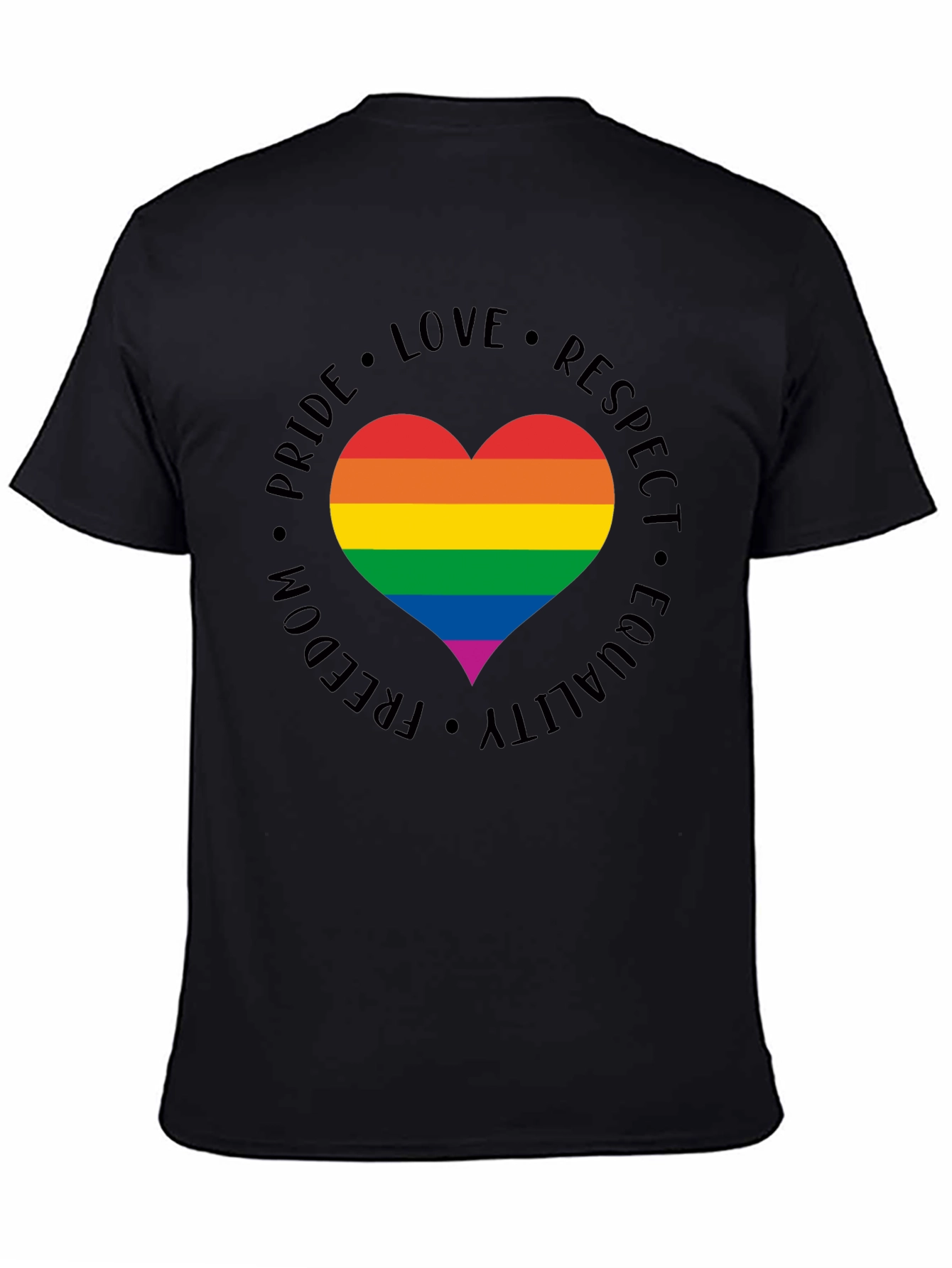 LGBT Pride Heart T-Shirt - Love Respect Equality