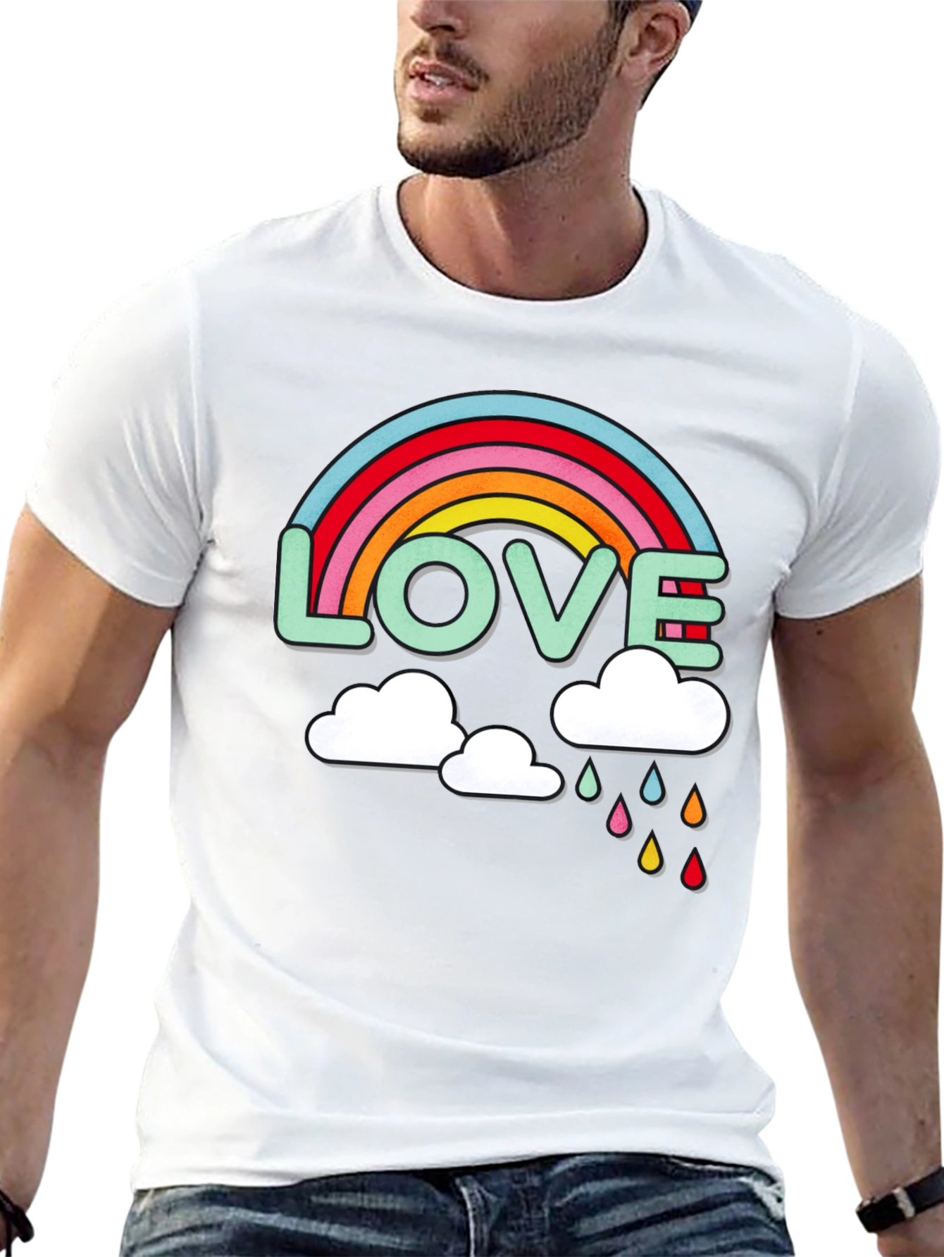 Love Rainbow Graphic T-Shirt