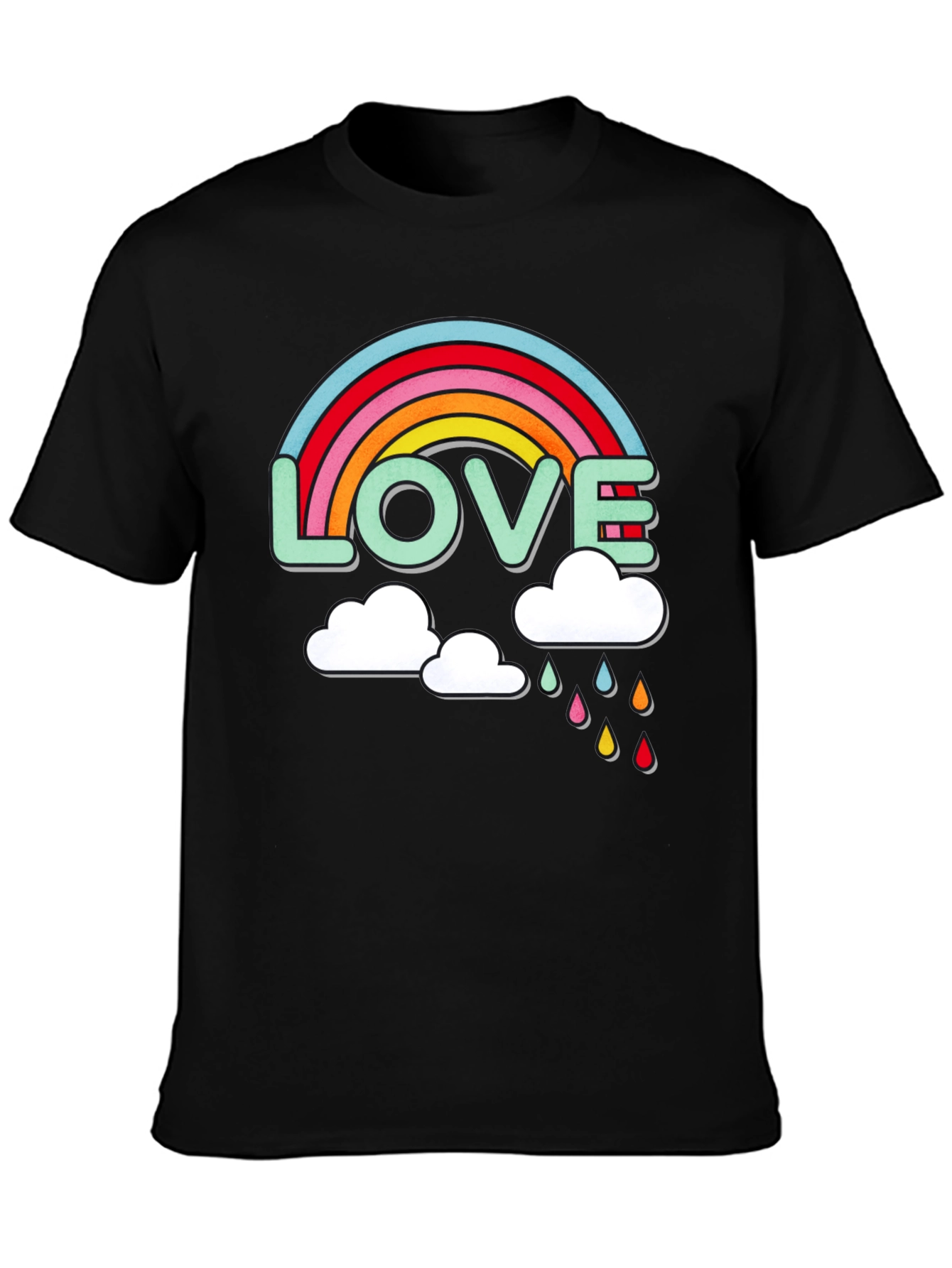 Love Rainbow Graphic T-Shirt