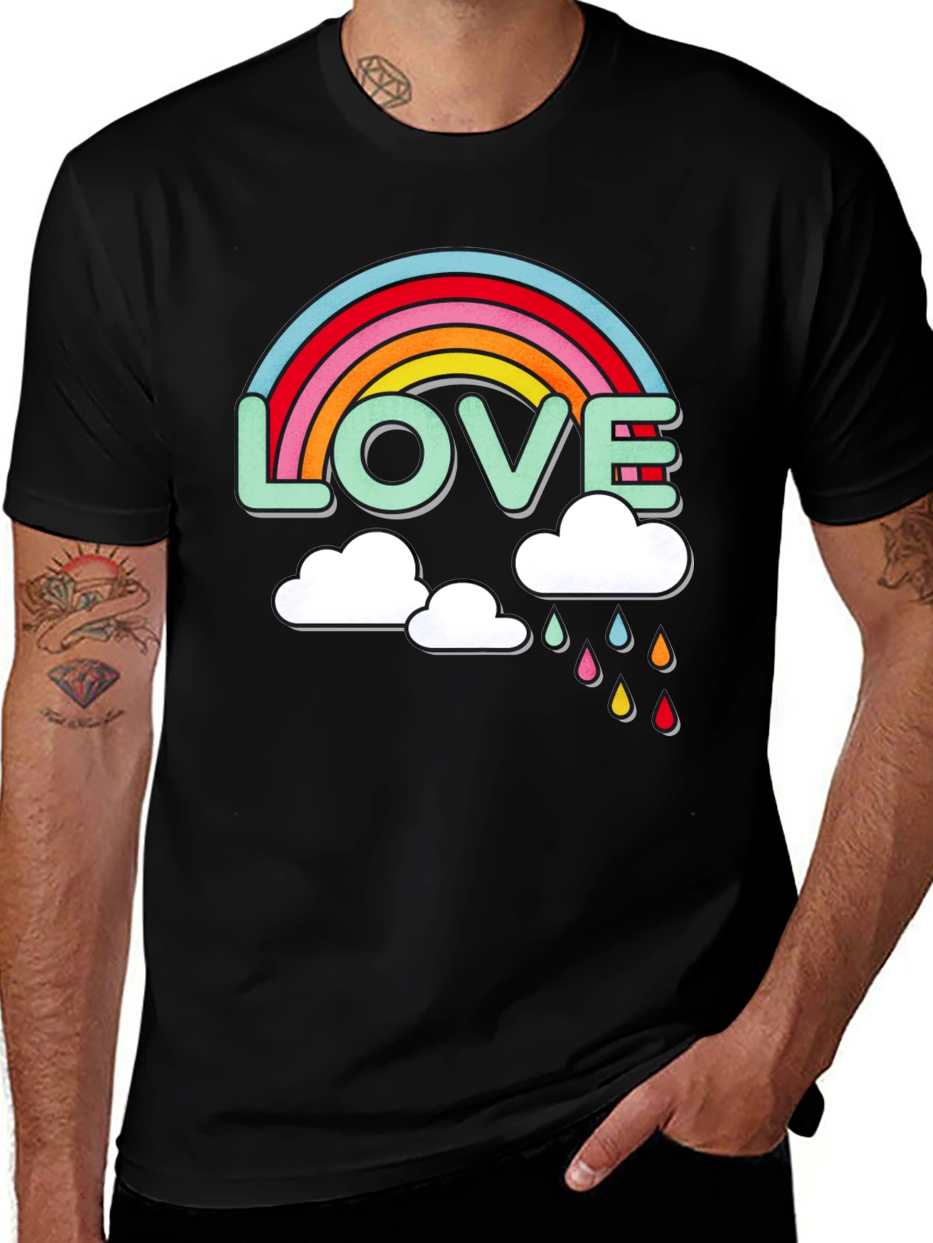 Love Rainbow Graphic T-Shirt