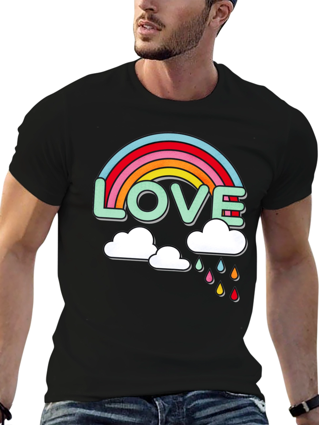 Love Rainbow Graphic T-Shirt