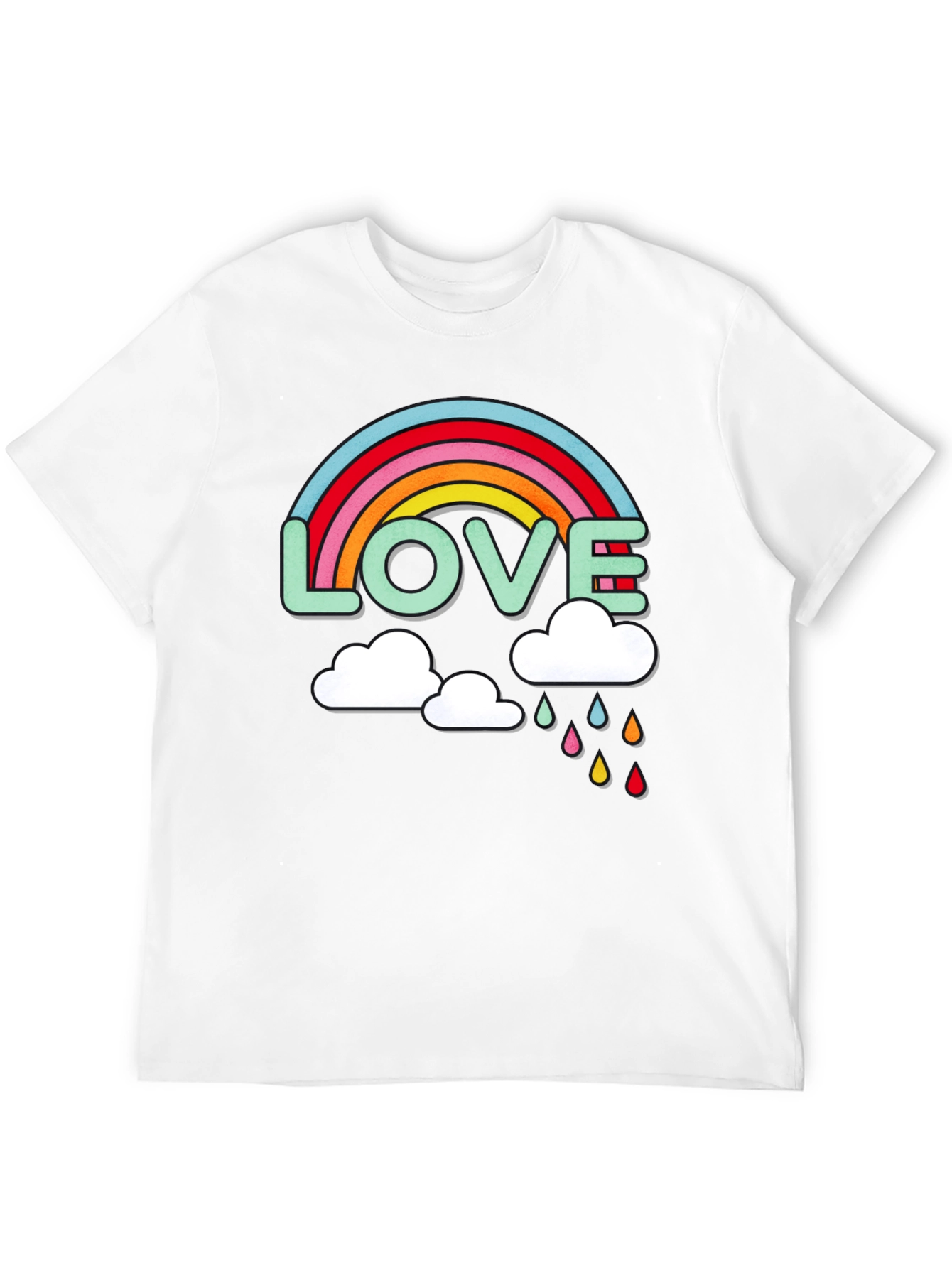Love Rainbow Graphic T-Shirt