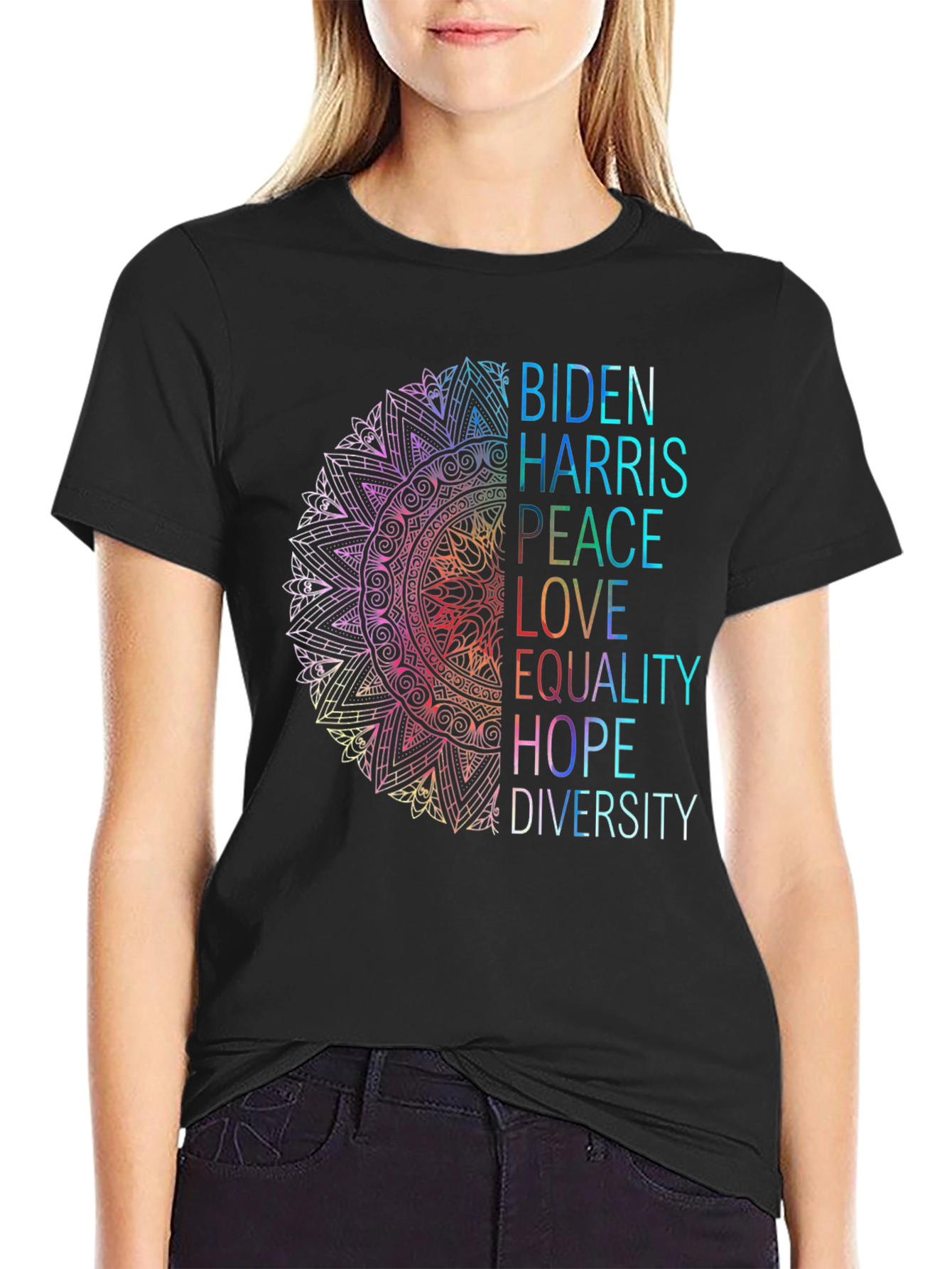 Biden Harris Diversity Graphic T-Shirt