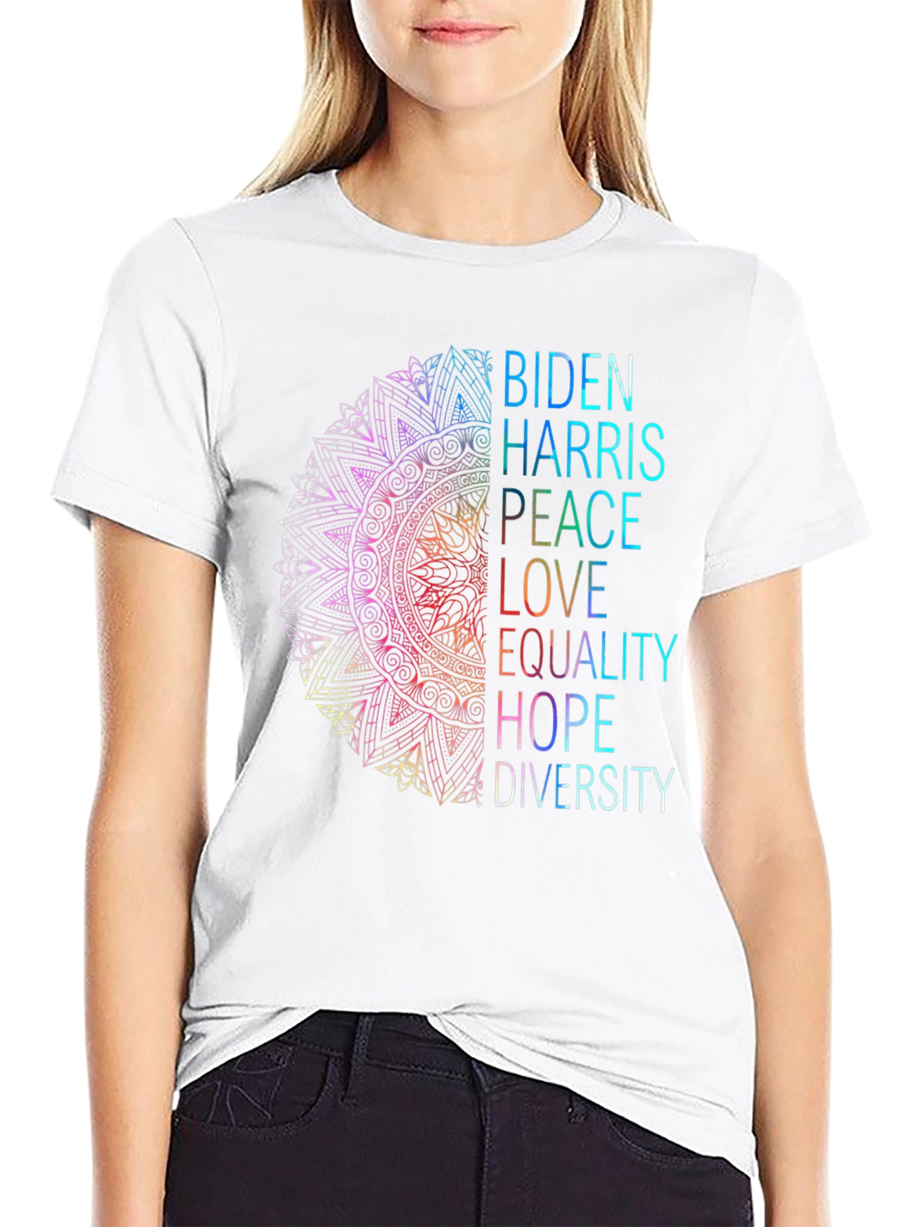 Biden Harris Diversity Graphic T-Shirt