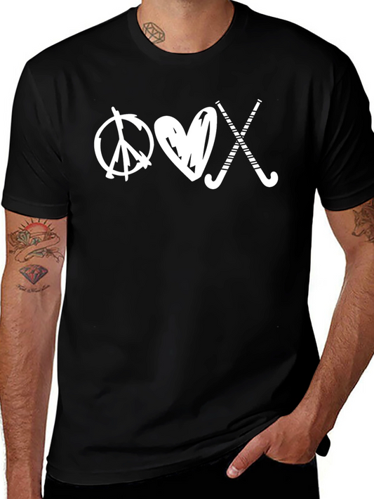 Peace Love Field Hockey T-Shirt