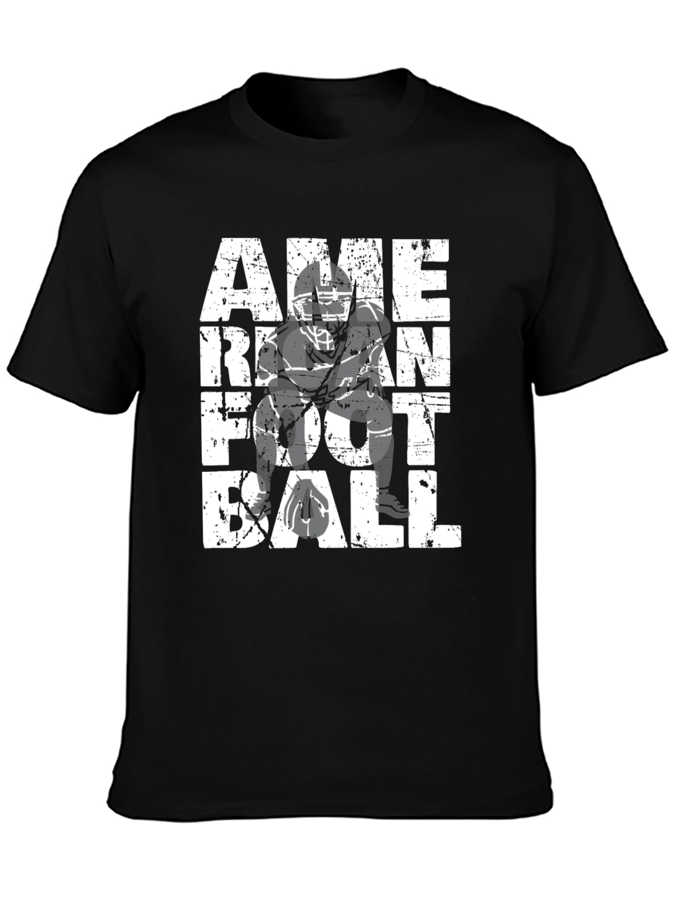 American Football T-Shirt - Graphic Print Tee