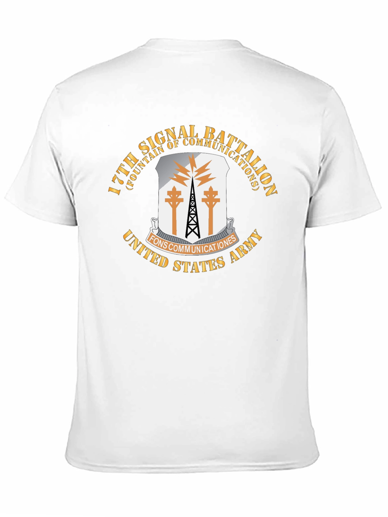 17th Signal Battalion Black T-Shirt