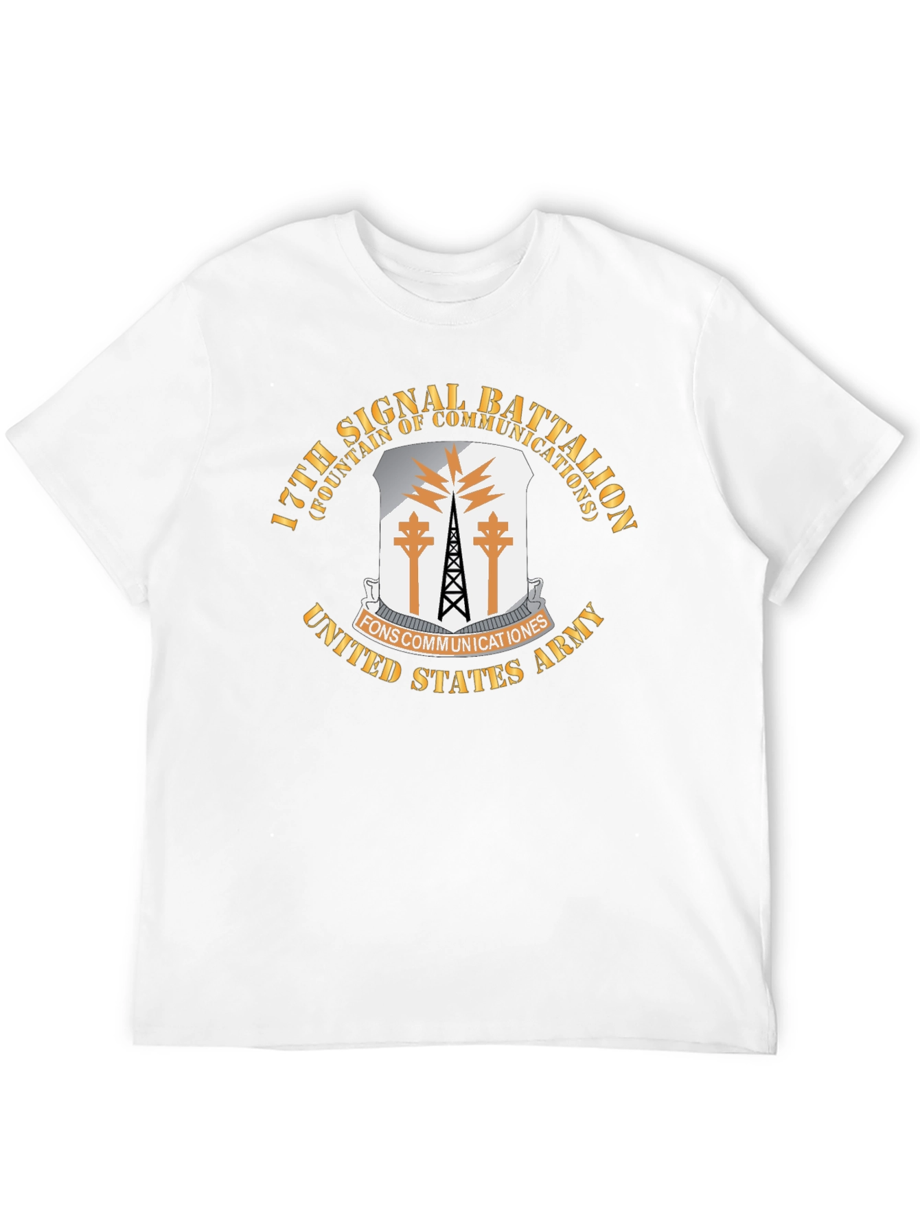 17th Signal Battalion Black T-Shirt