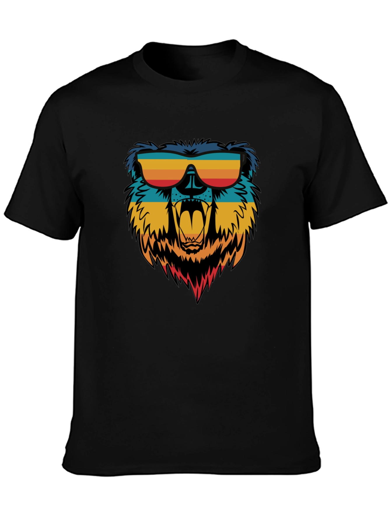 Cool Bear Graphic Tee - Retro Sunglasses Design