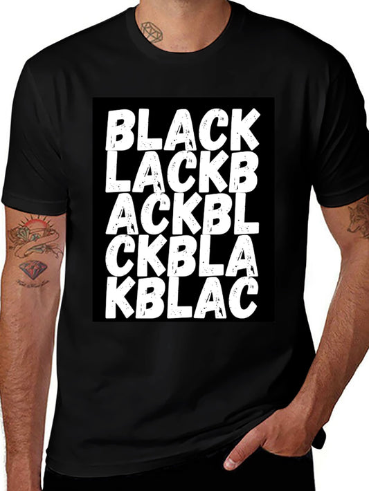 BLACK Wordplay Graphic Tee - Stylish Unisex T-Shirt
