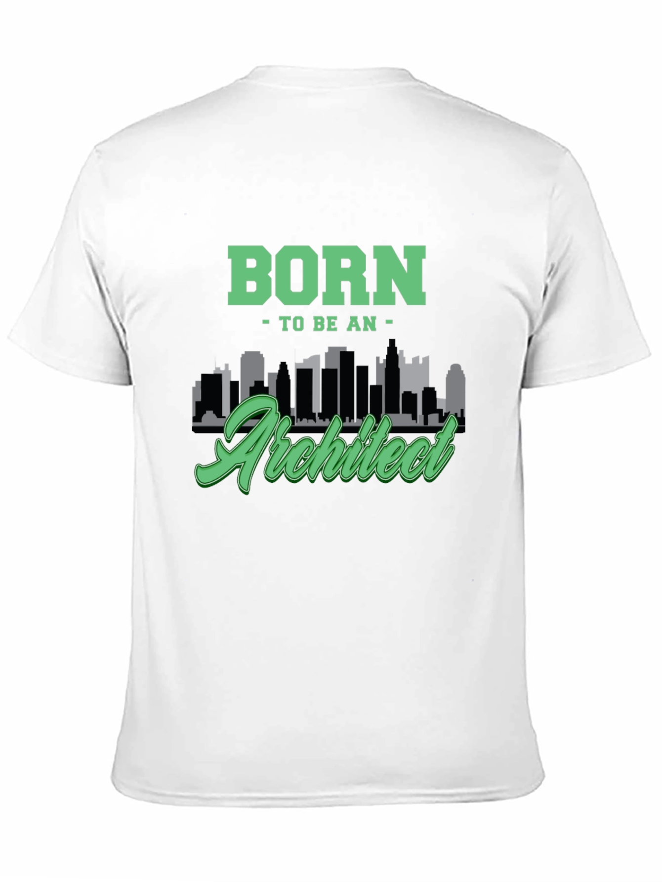Born To Be An Architect Black Graphic T-Shirt