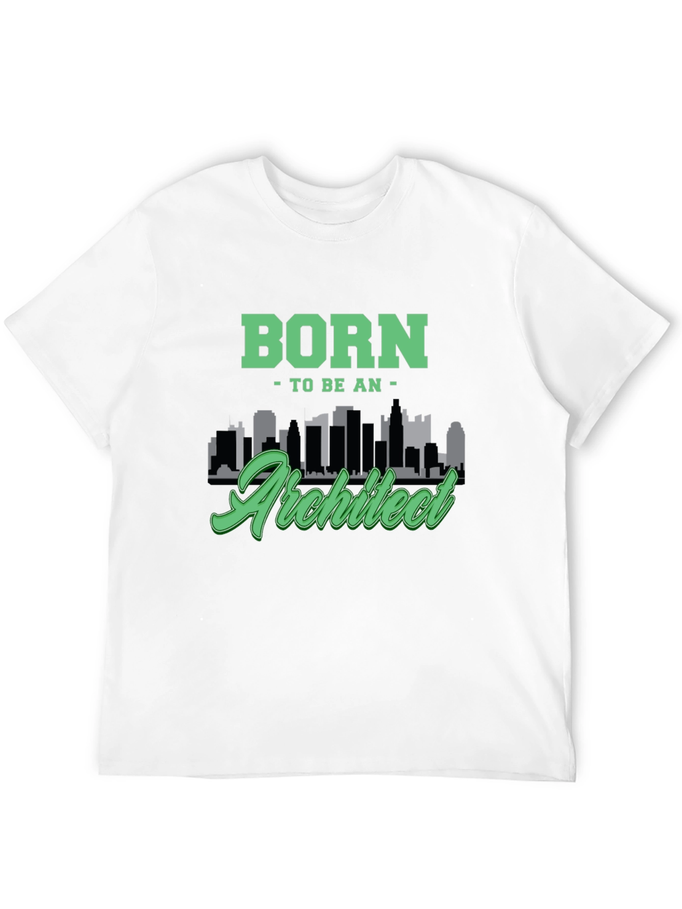 Born To Be An Architect Black Graphic T-Shirt