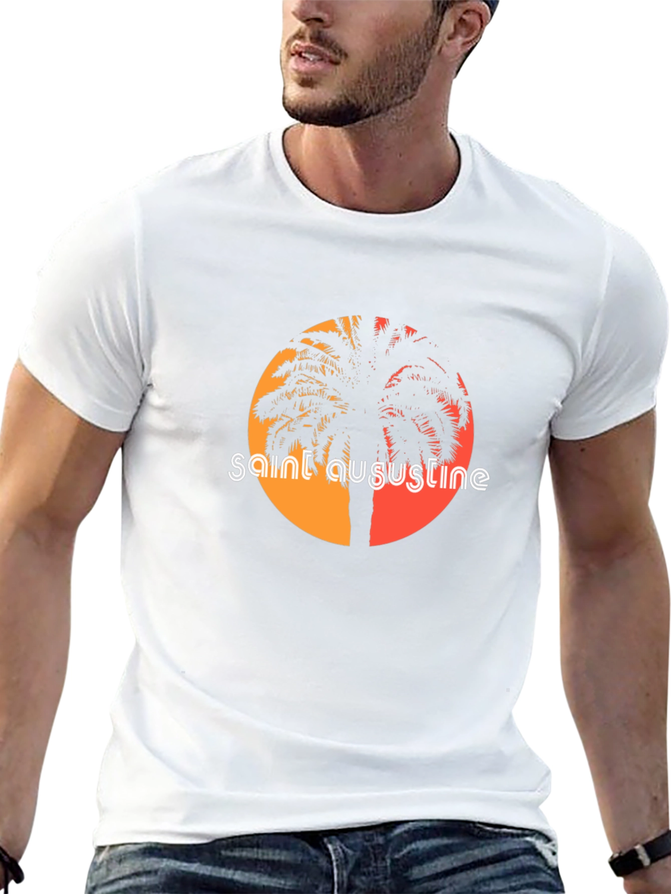 Saint Augustine Palm Tree Graphic Tee