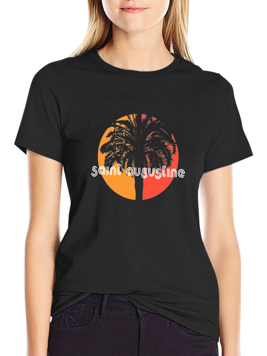 Saint Augustine Palm Tree Graphic Tee