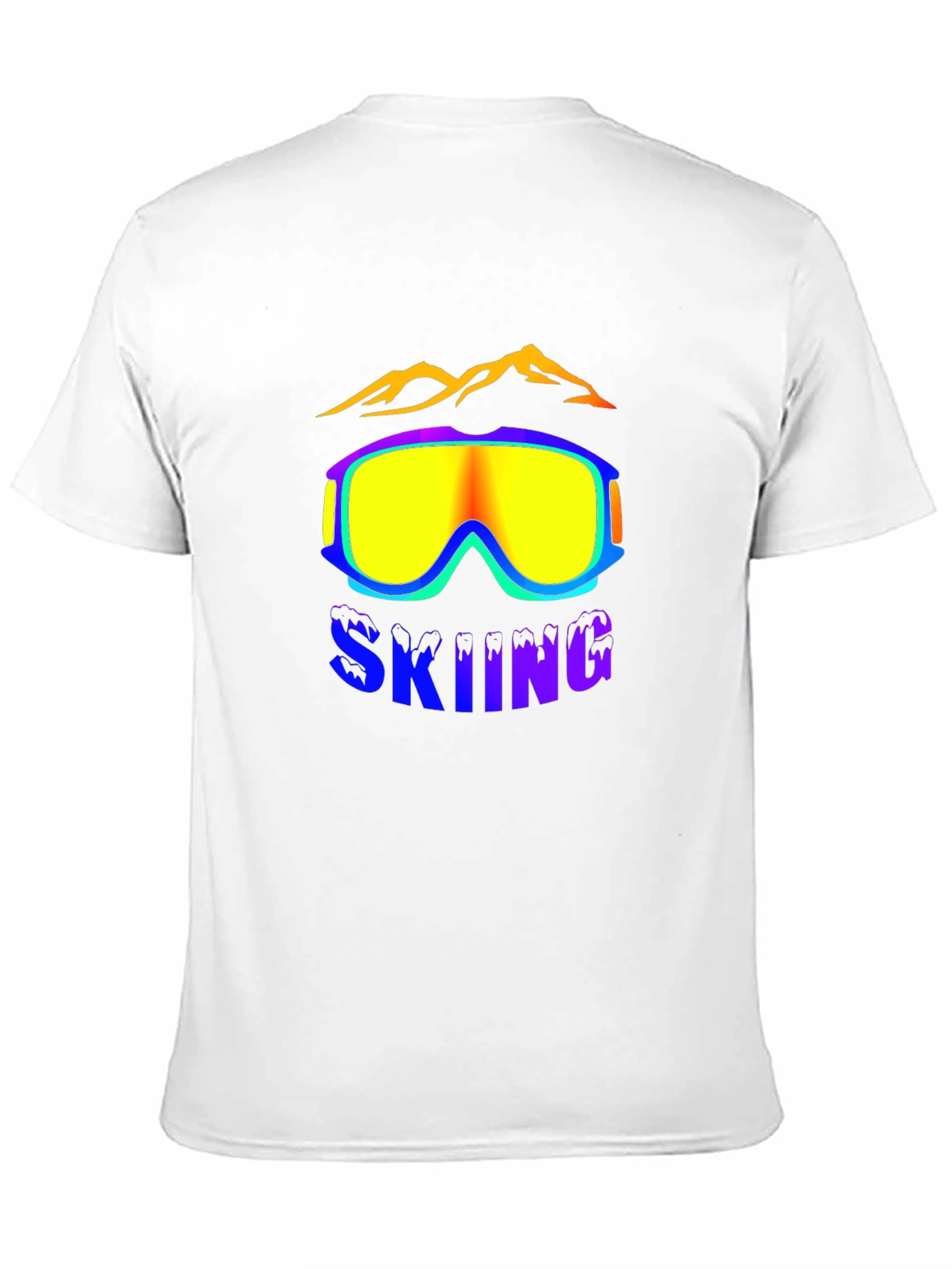 Skiing Graphic Tee - Black