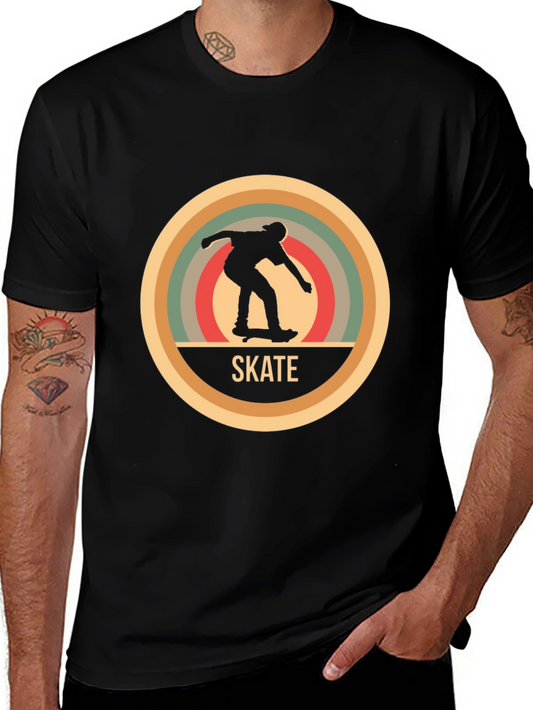 Retro Skate T-Shirt - Stylish Skateboarder Tee