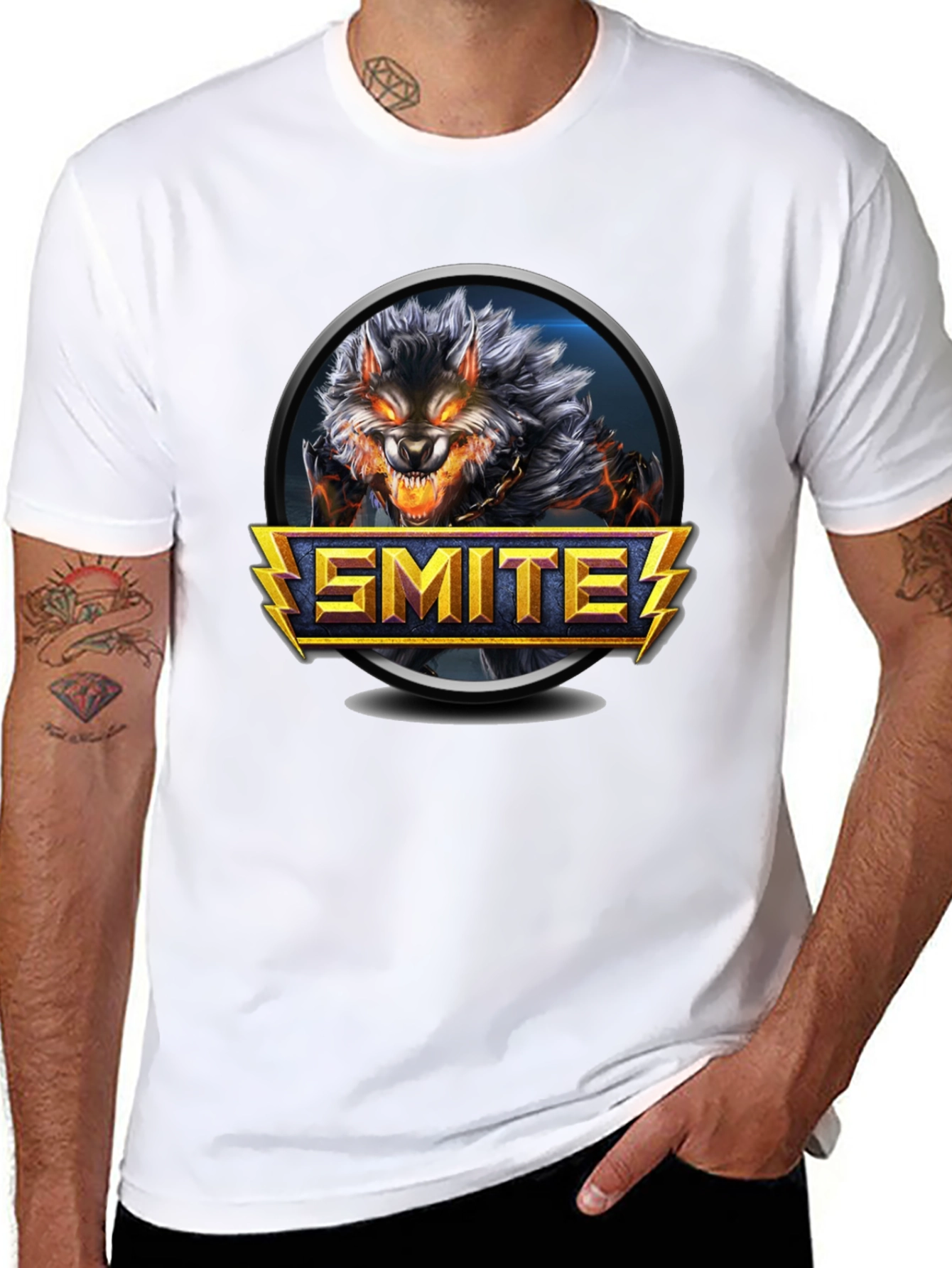 Smite Werewolf Graphic Black T-Shirt